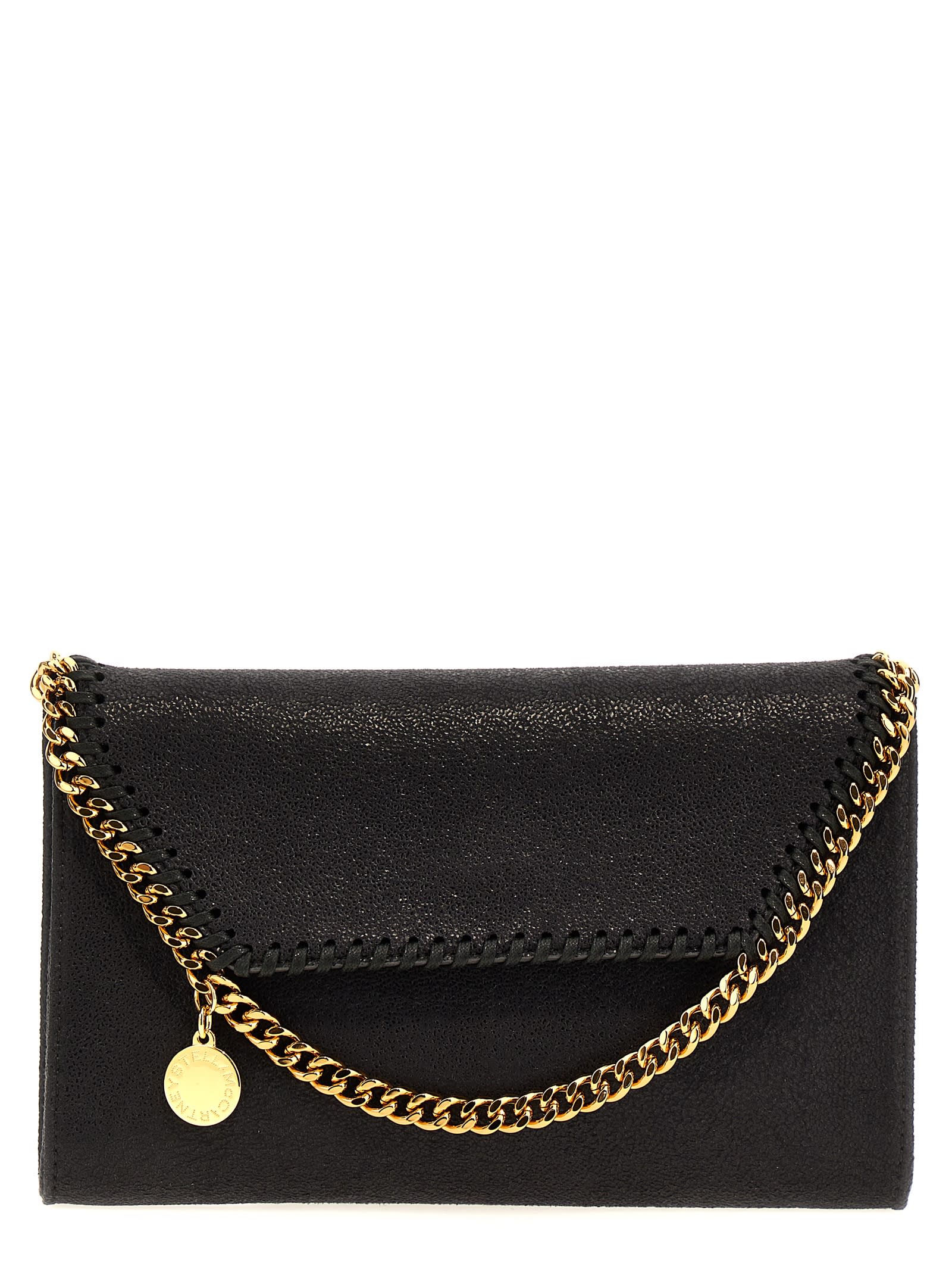 Shop Stella Mccartney Falabella Shoulder Bag In Grey Black