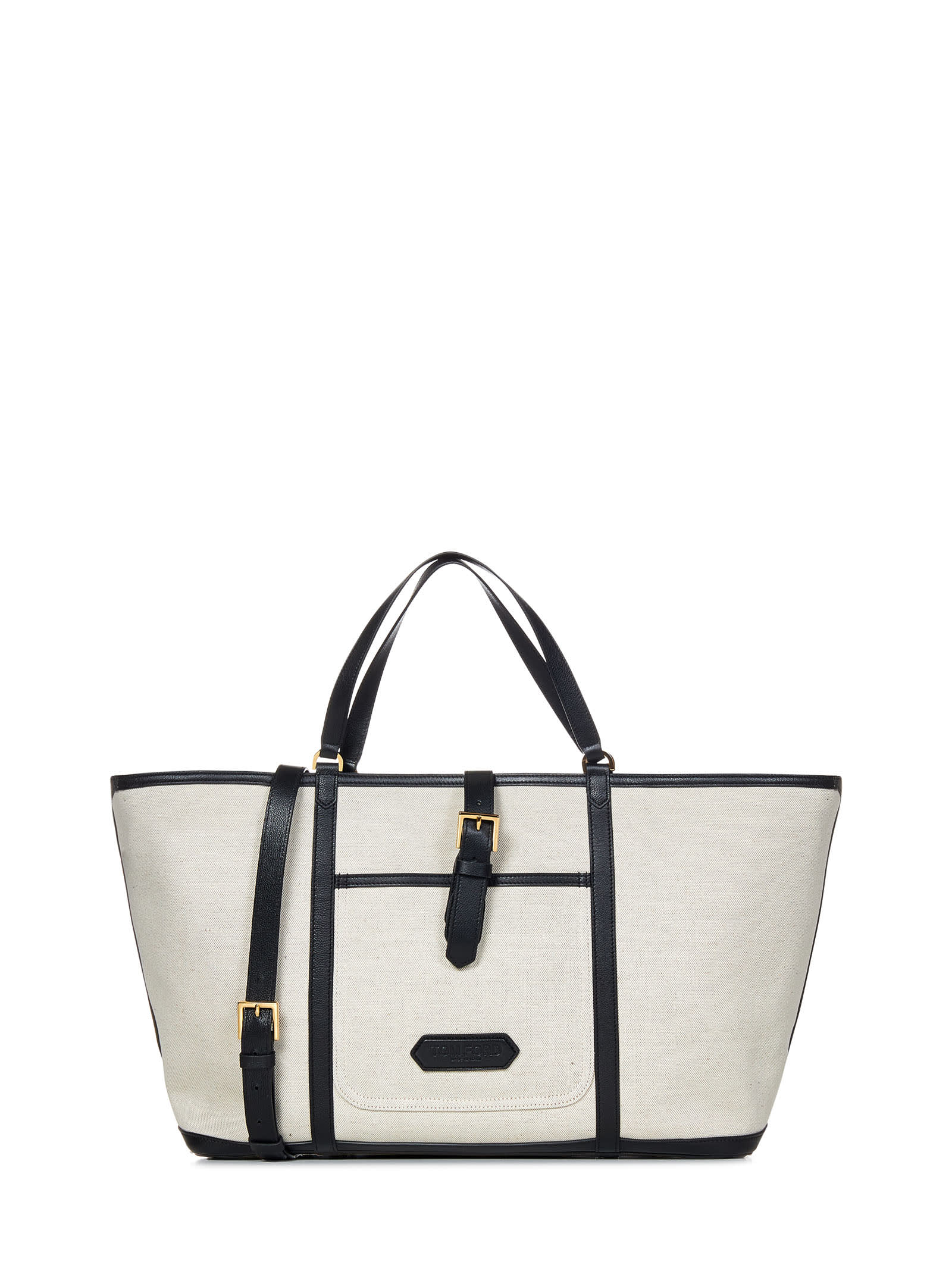 Shop Tom Ford East West Tote In Beige