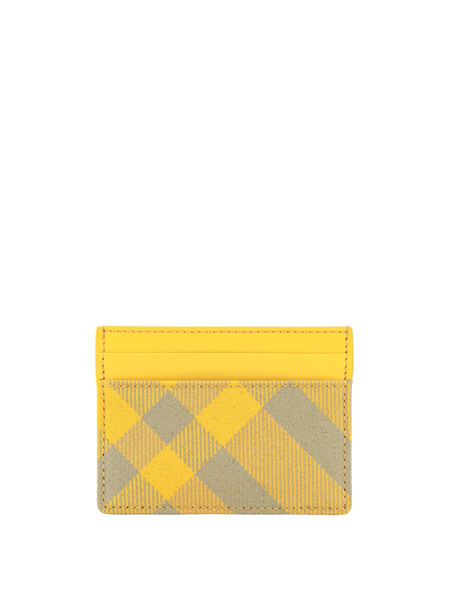 Shop Burberry Card Holder In Hunter