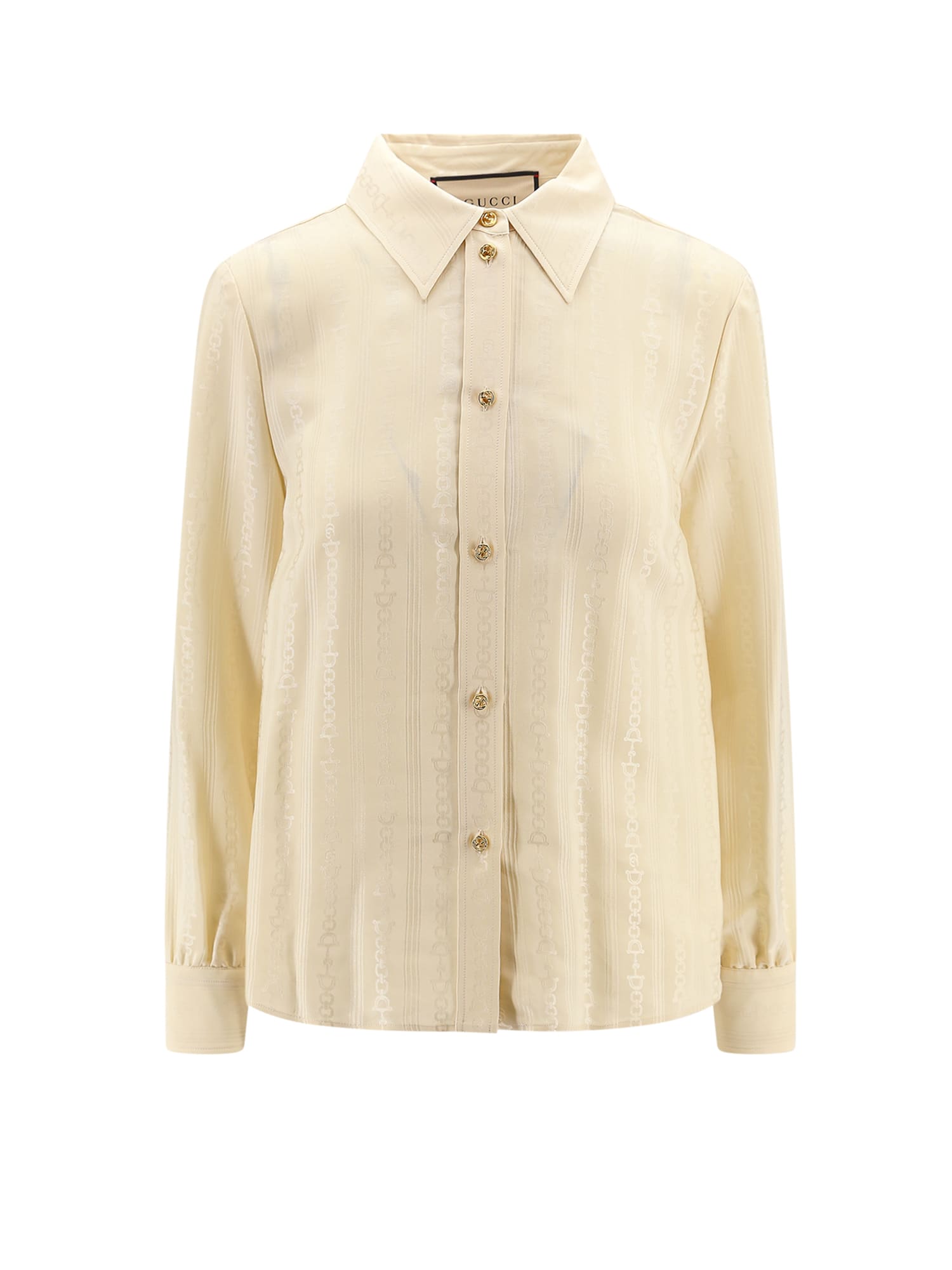 Shop Gucci Shirt In Beige