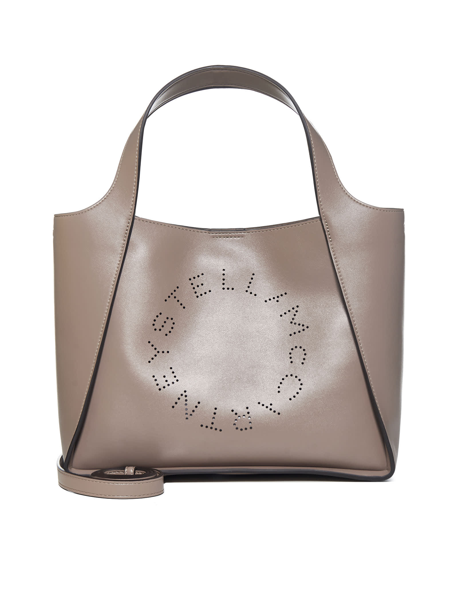 Shop Stella Mccartney Stella Logo Tote Bag In Moss