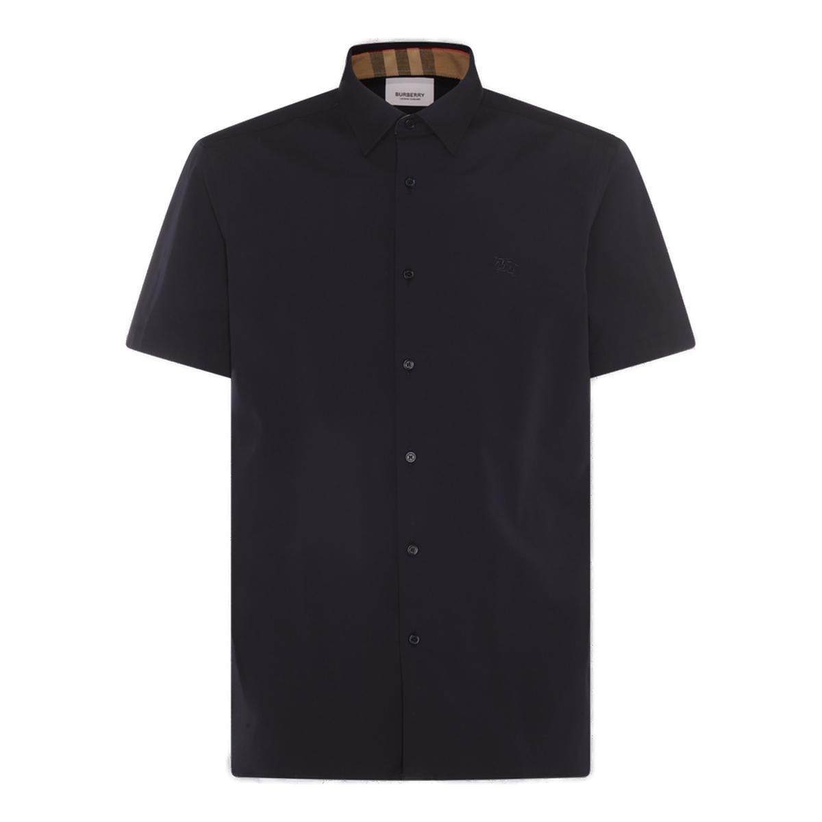 Shop Burberry Short Sleeved Buttoned Shirt In A1222