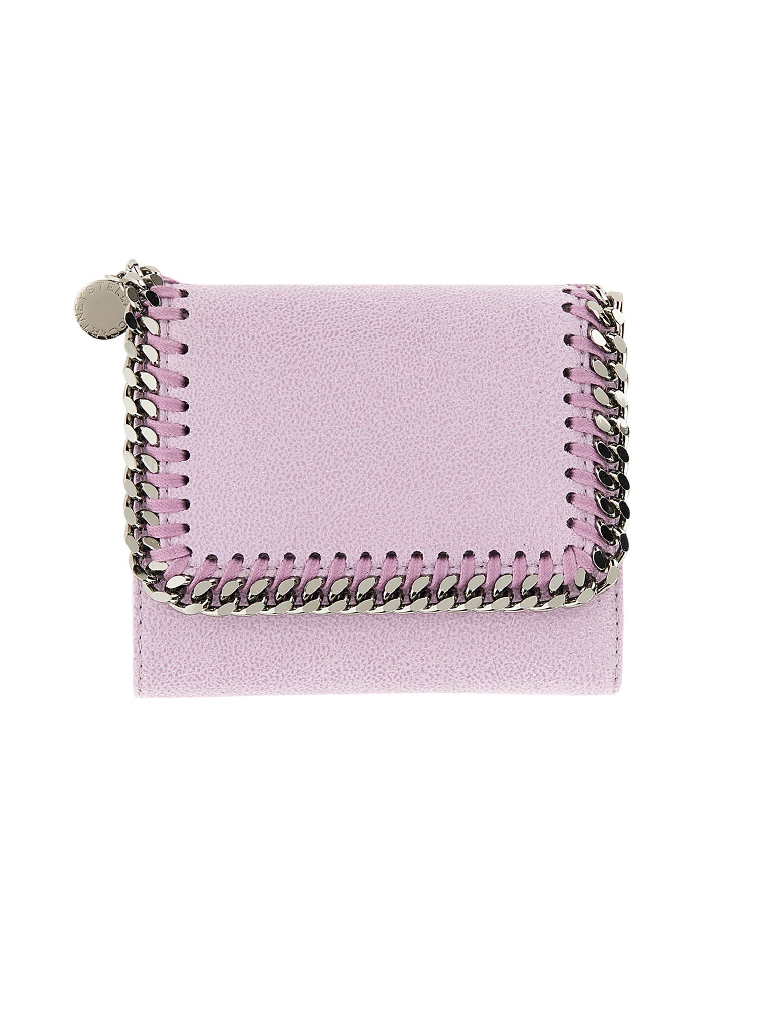 Shop Stella Mccartney Falabella Small Wallet In Lilac