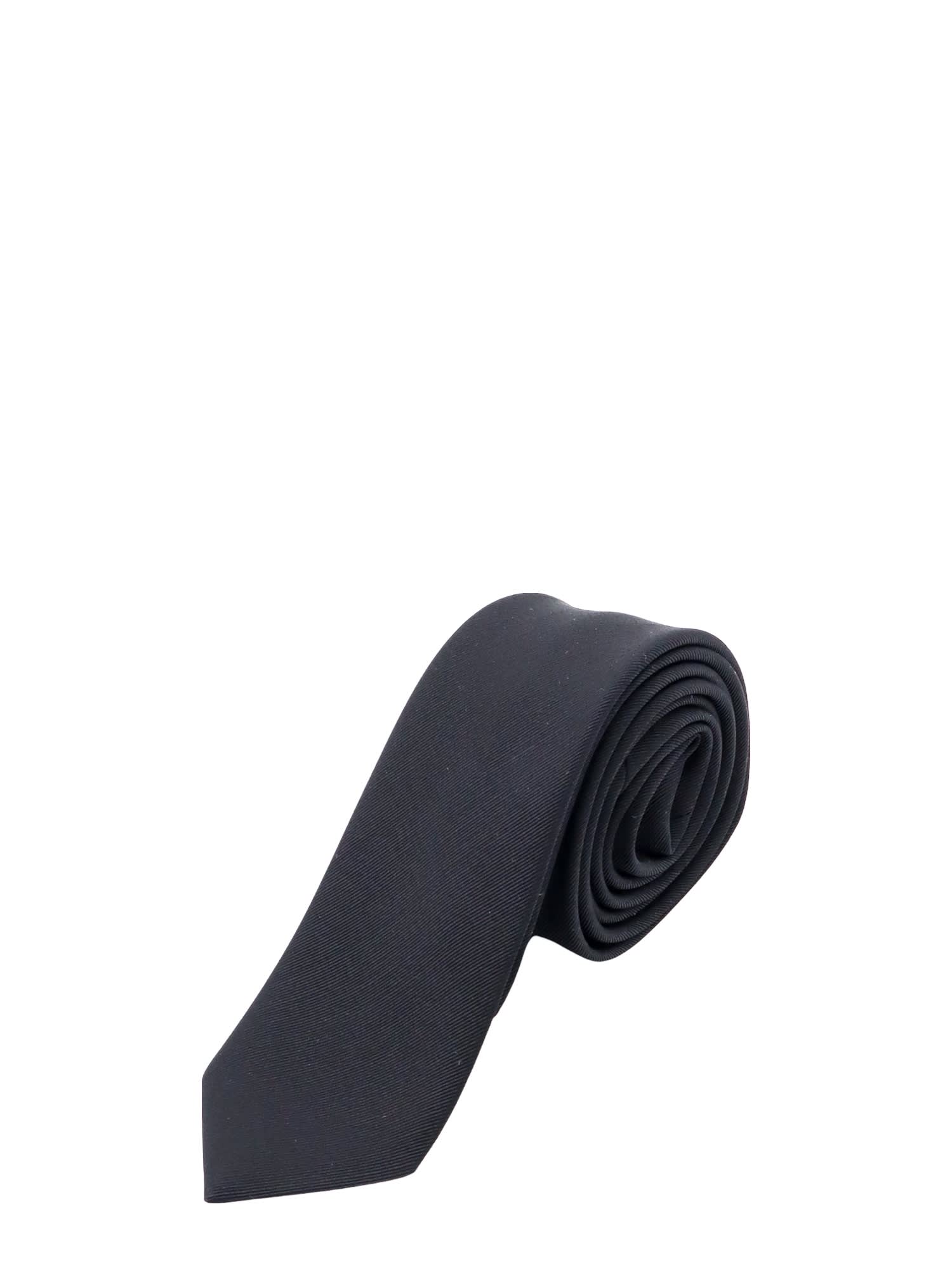 Shop Saint Laurent Tie In Black