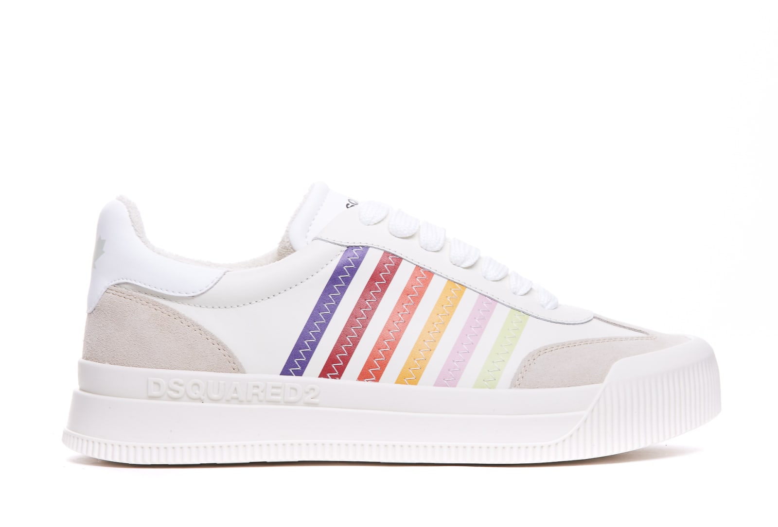 Shop Dsquared2 New Jersey Sneakers In White