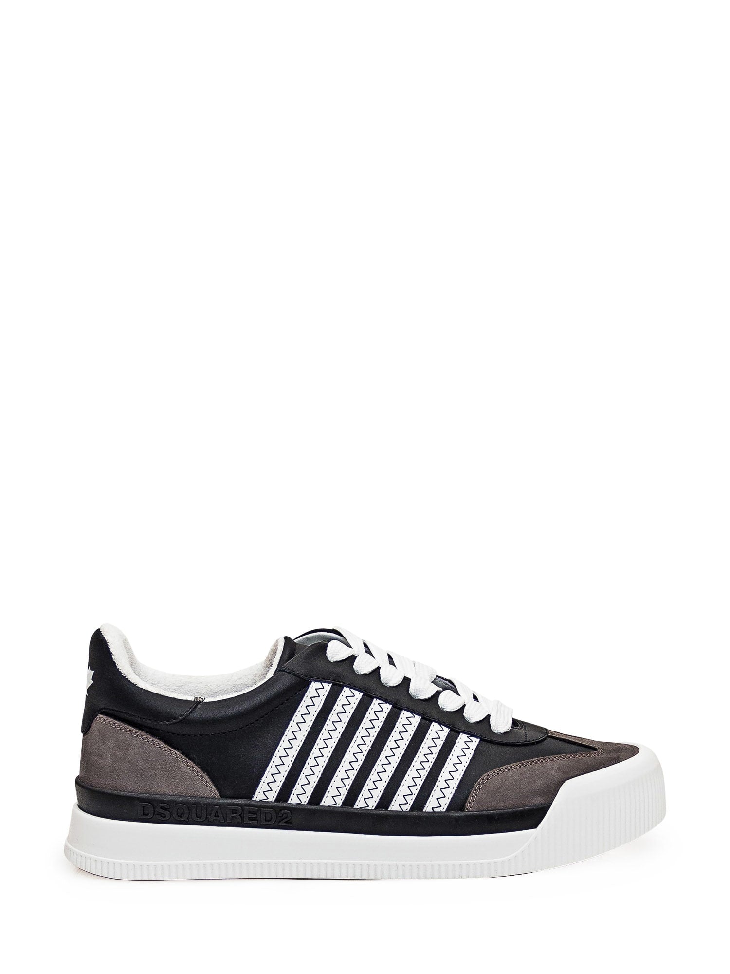 Shop Dsquared2 New Jersey Sneaker In Nero-bianco