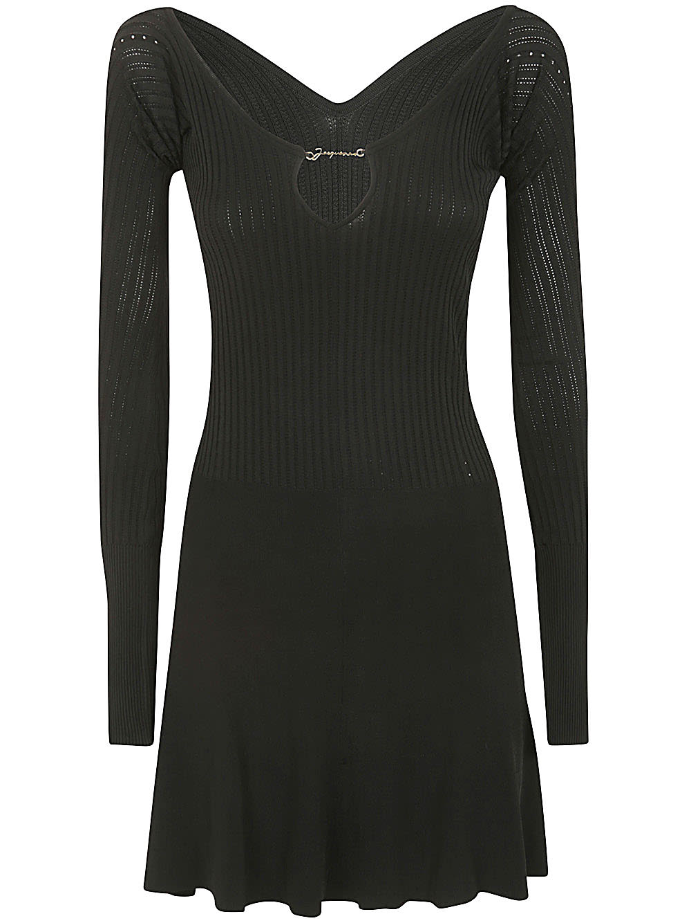 Shop Jacquemus La Mini Robe Pralu In Black