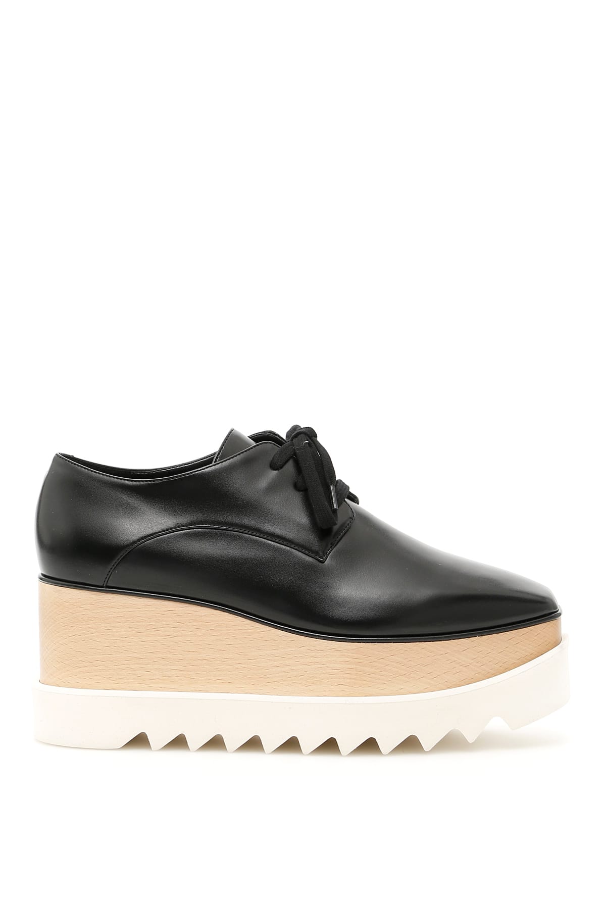 Shop Stella Mccartney Elyse Lace-up Shoes In Black