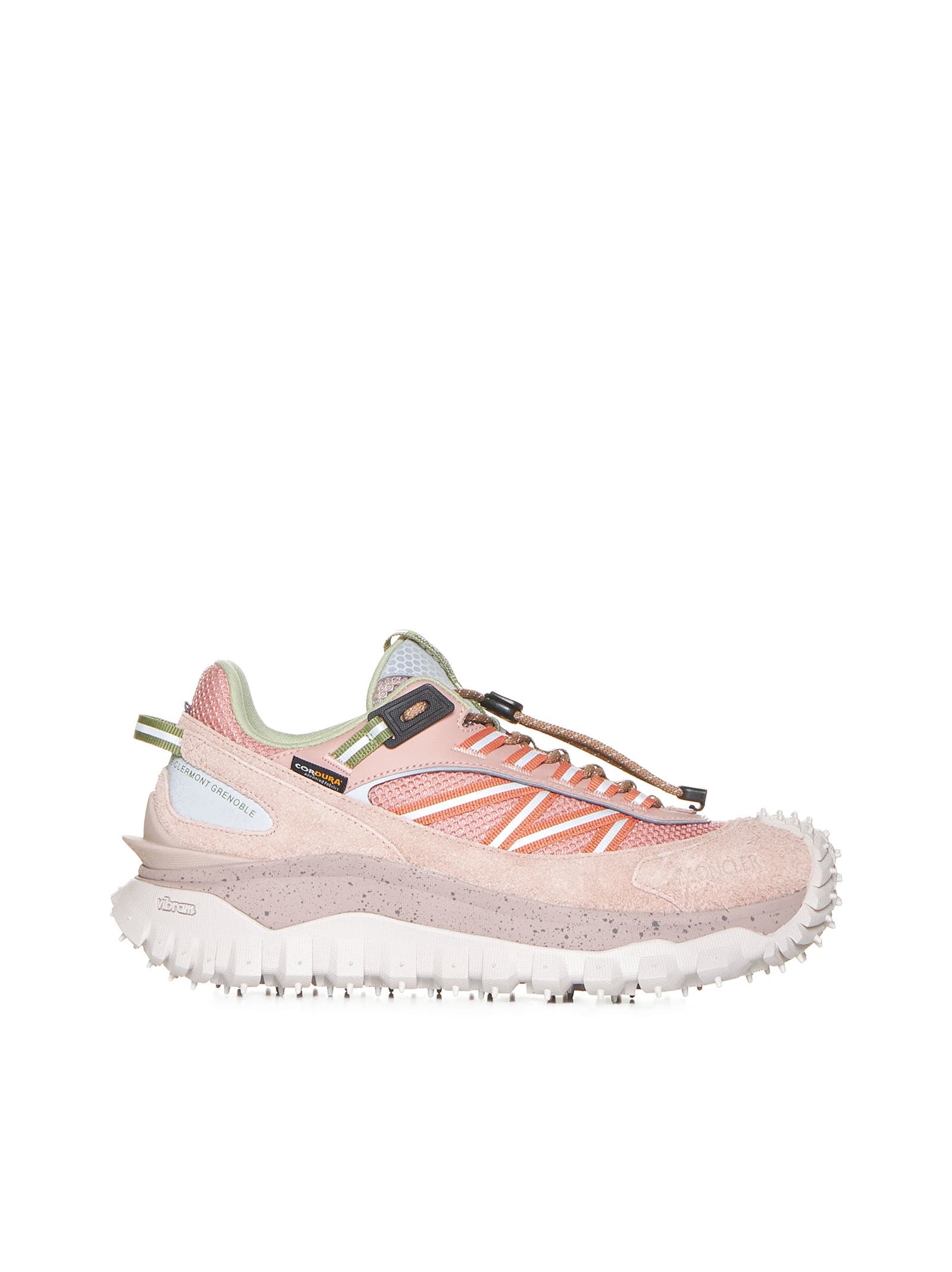 Shop Moncler Sneakers In Rosa