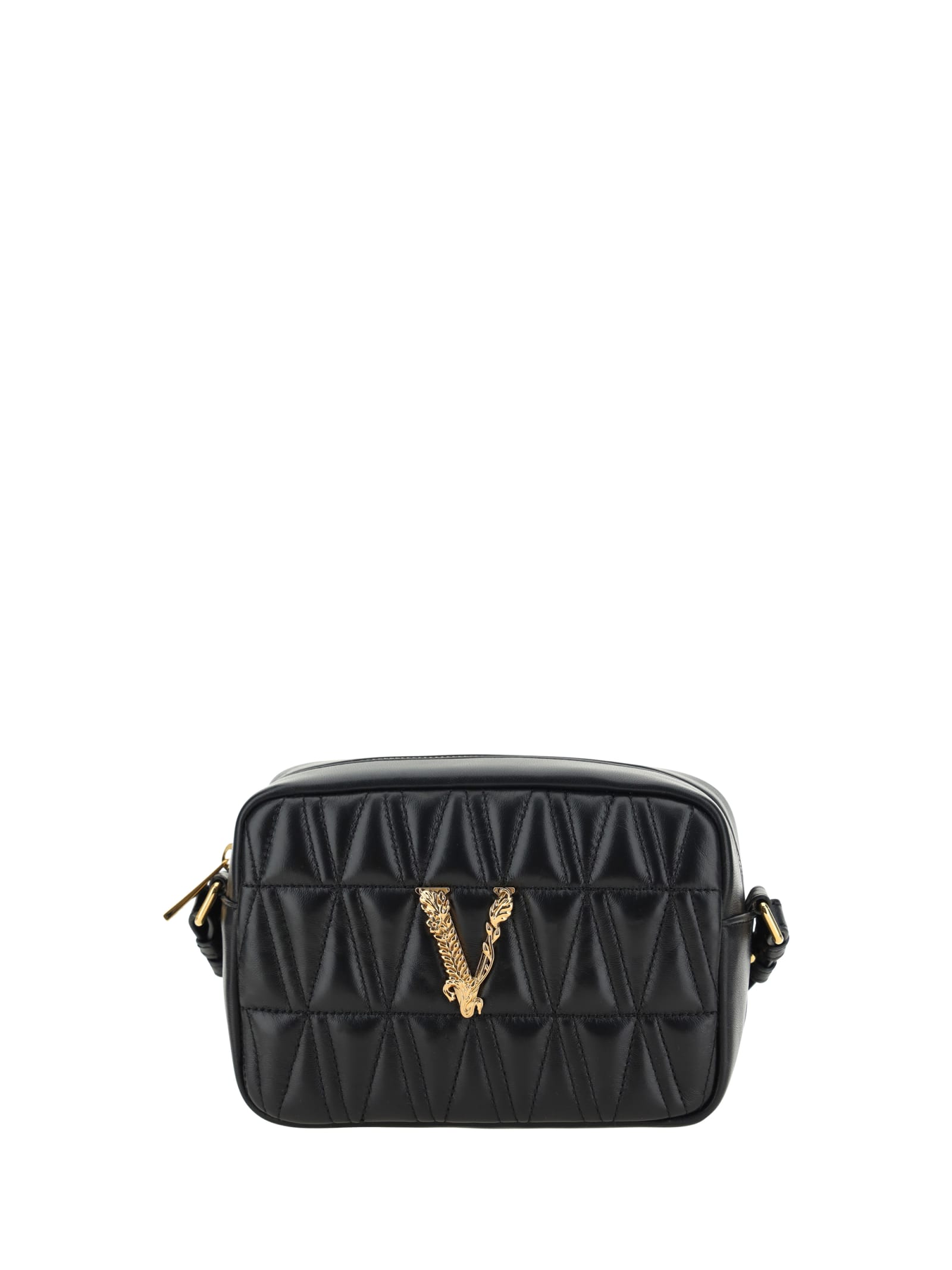 Shop Versace Virtus Shoulder Bag In Default Title