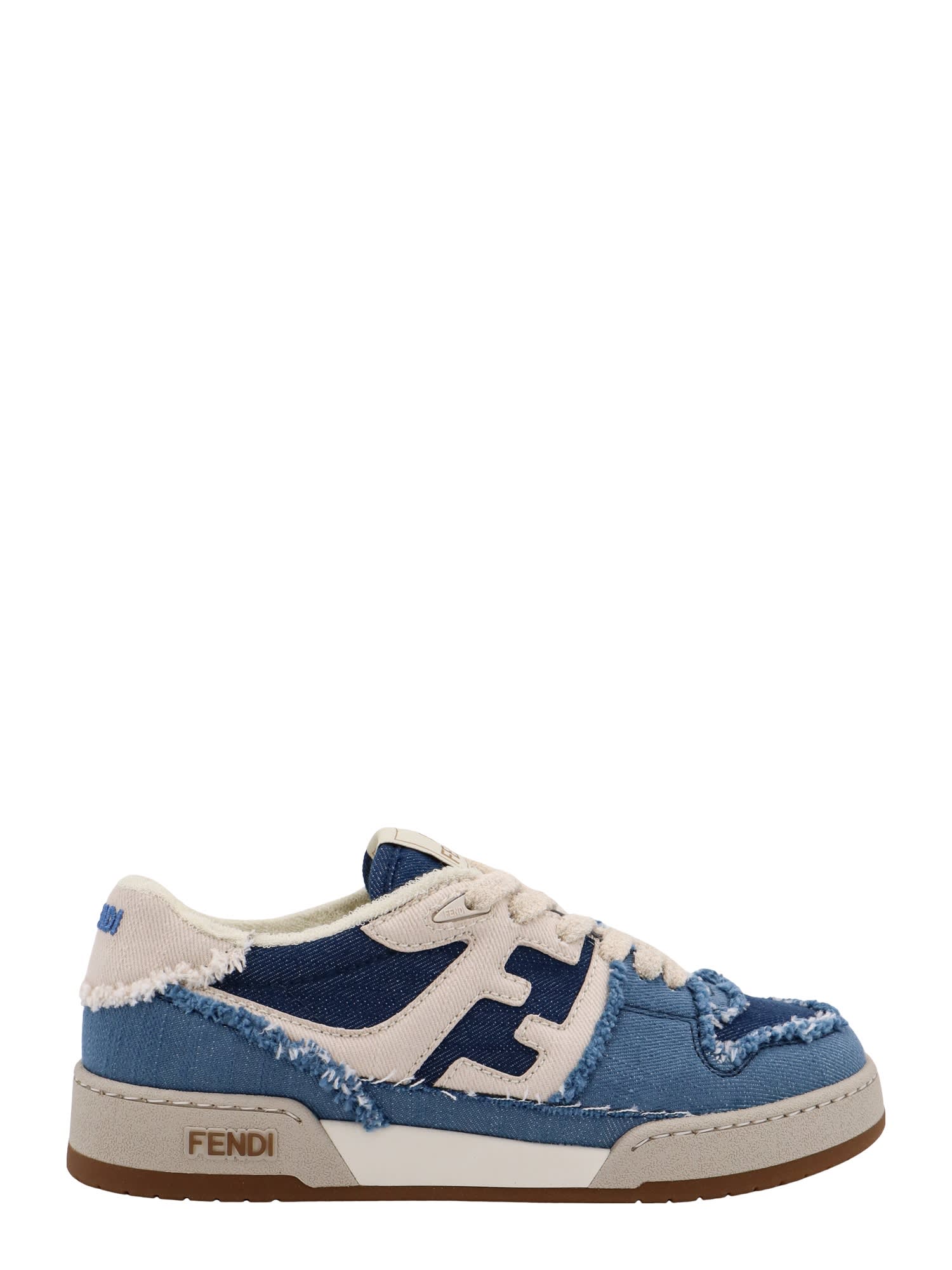 Shop Fendi Match Sneakers In Blue