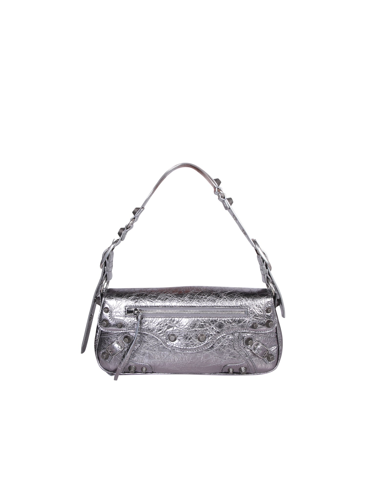 Shop Balenciaga Le Cagole Sling Small Silver Bag In Metallic