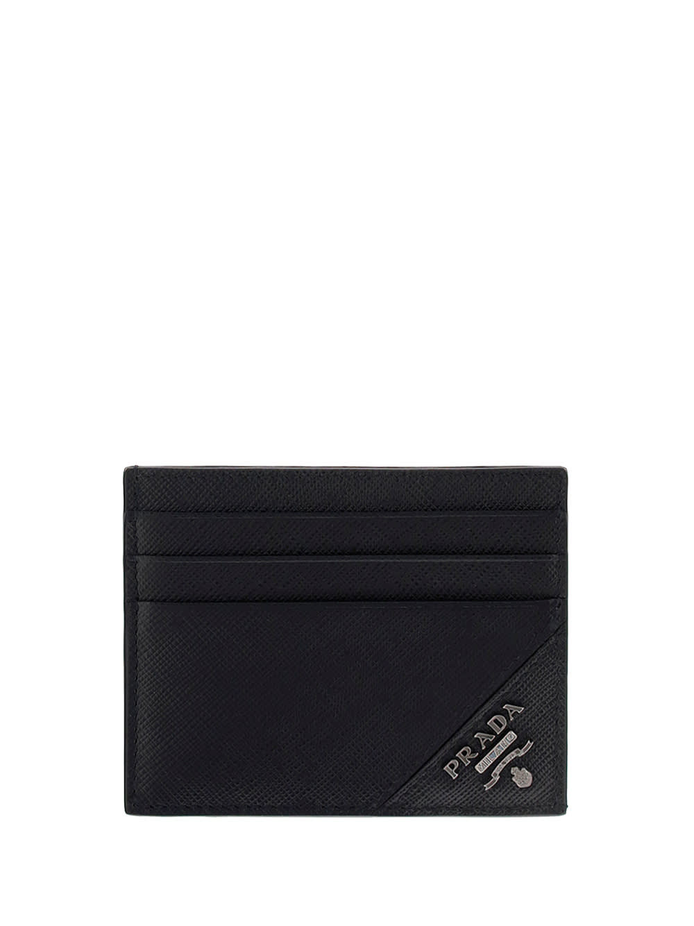 Shop Prada Card Holder In Nero