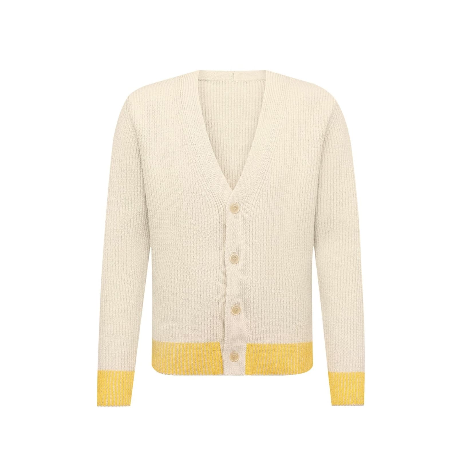 Shop Jacquemus Le Cardigan Limone Cardigan In White