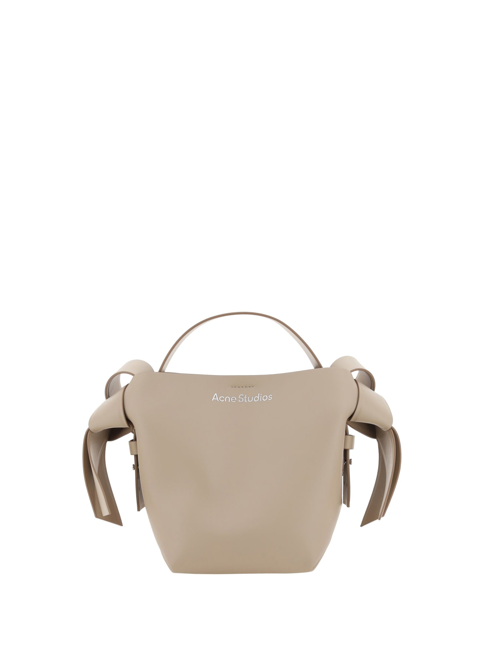 Shop Acne Studios Musubi Handbag In Taupe Beige