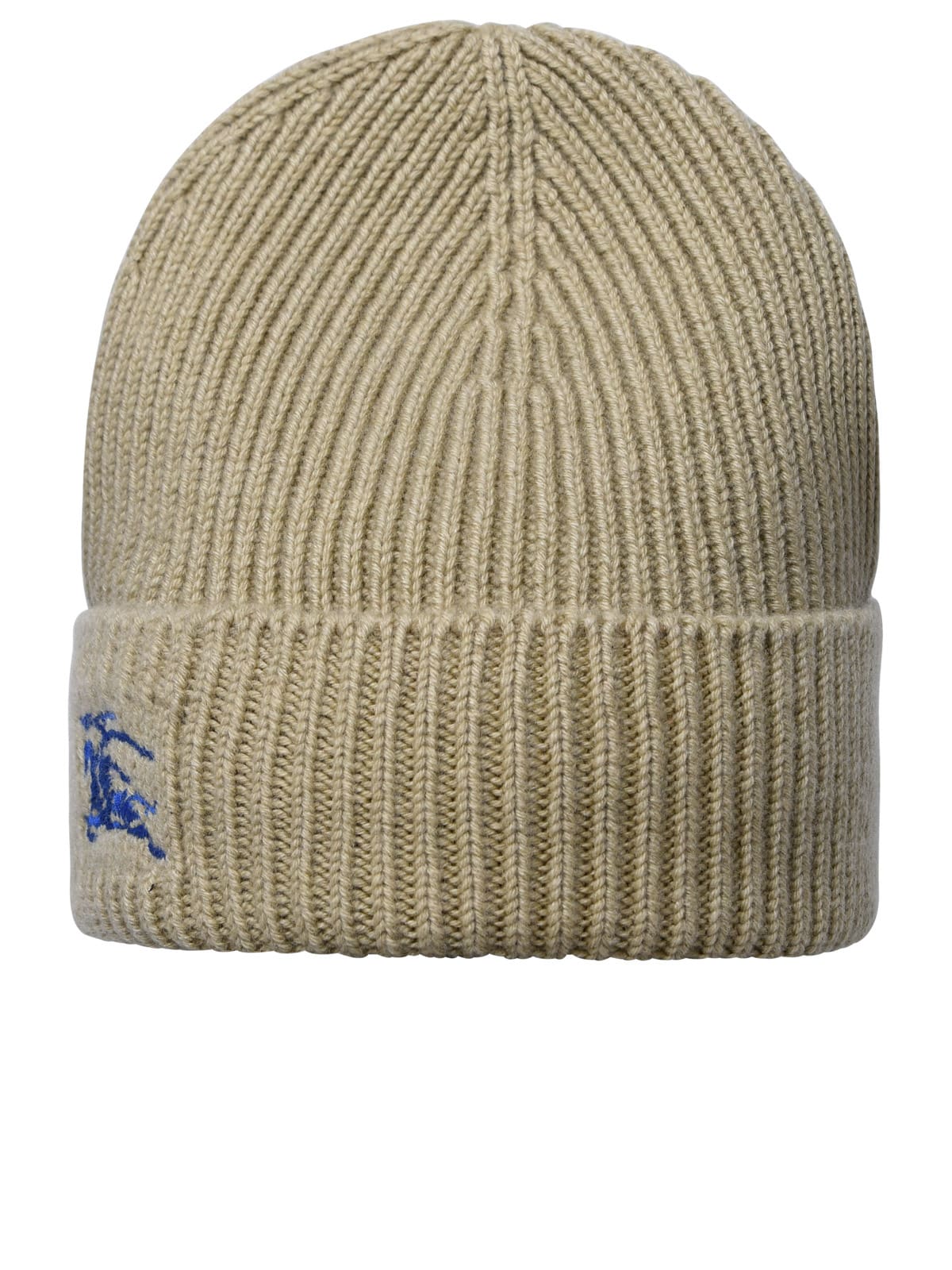 Shop Burberry Beige Cashmere Beanie In Hunter