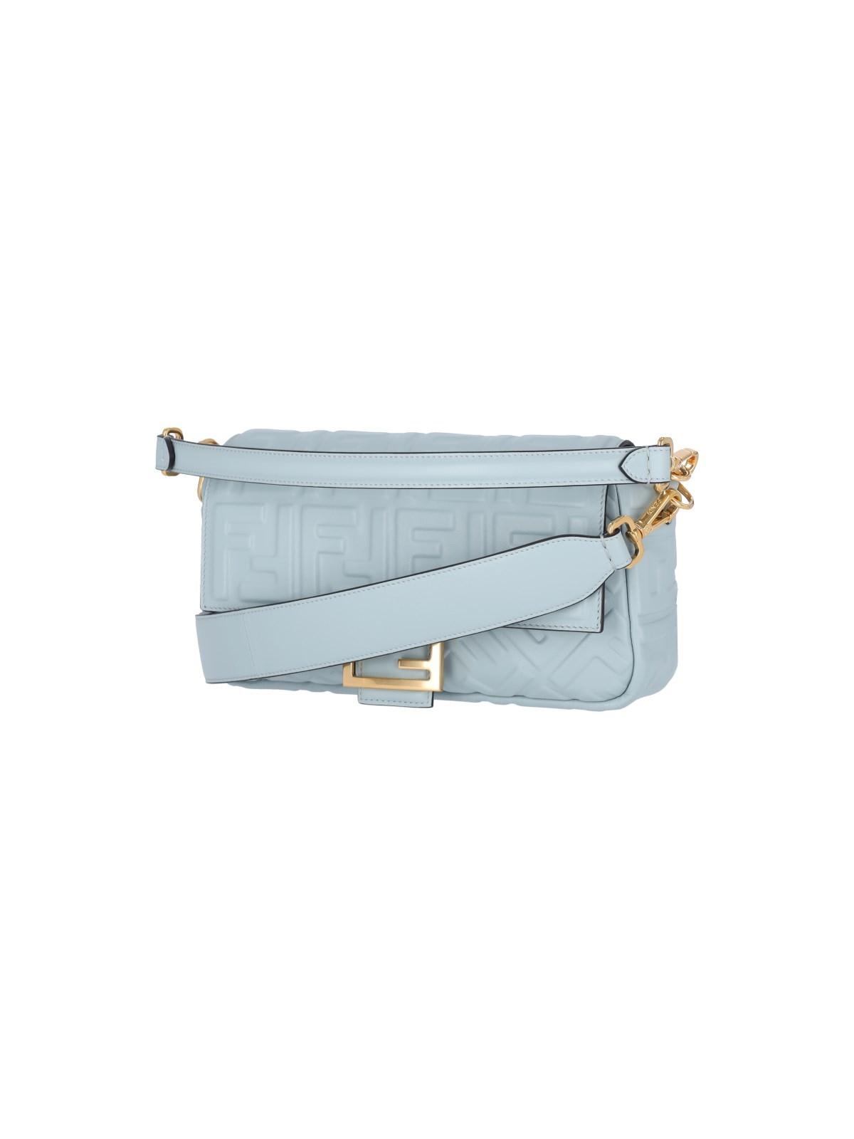 Shop Fendi Baguette Crossbody Bag In Anice+ovibr