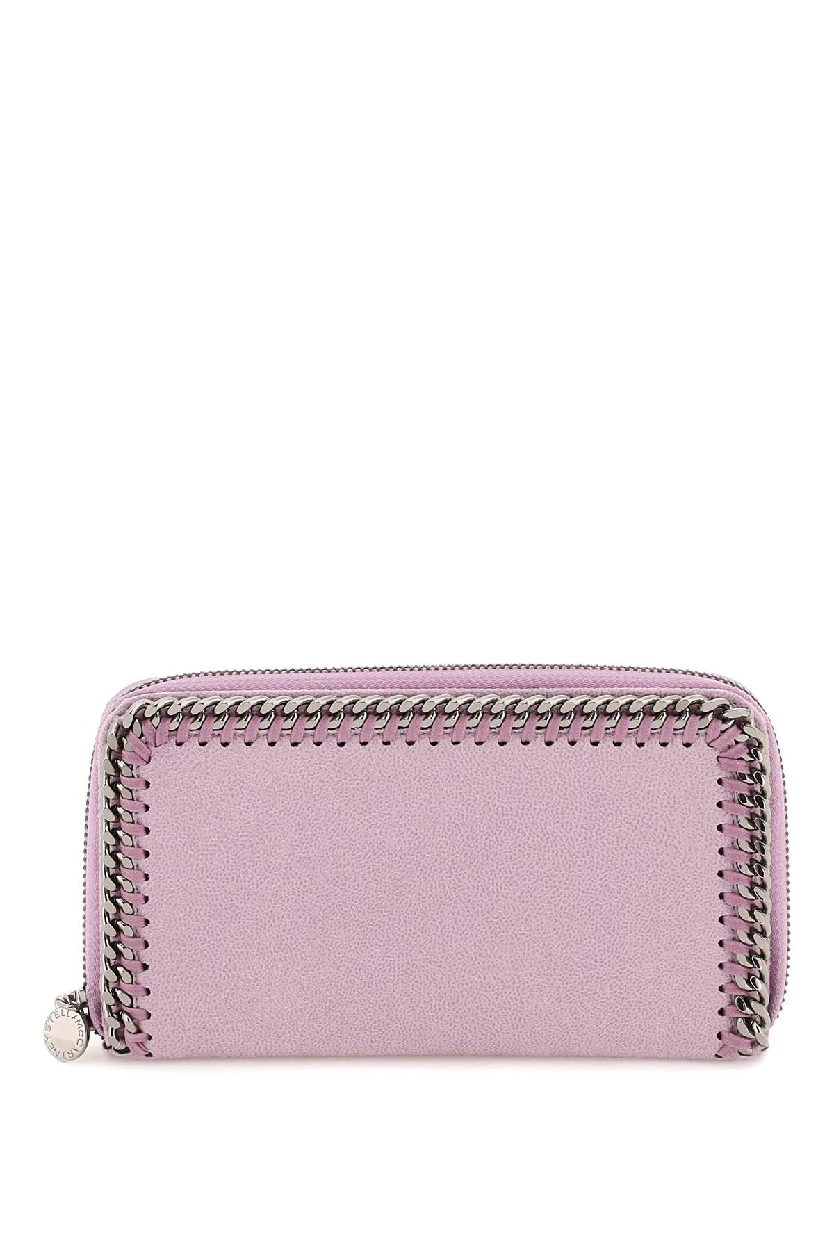 Shop Stella Mccartney Falabella Zip-around Wallet In Lilac (purple)