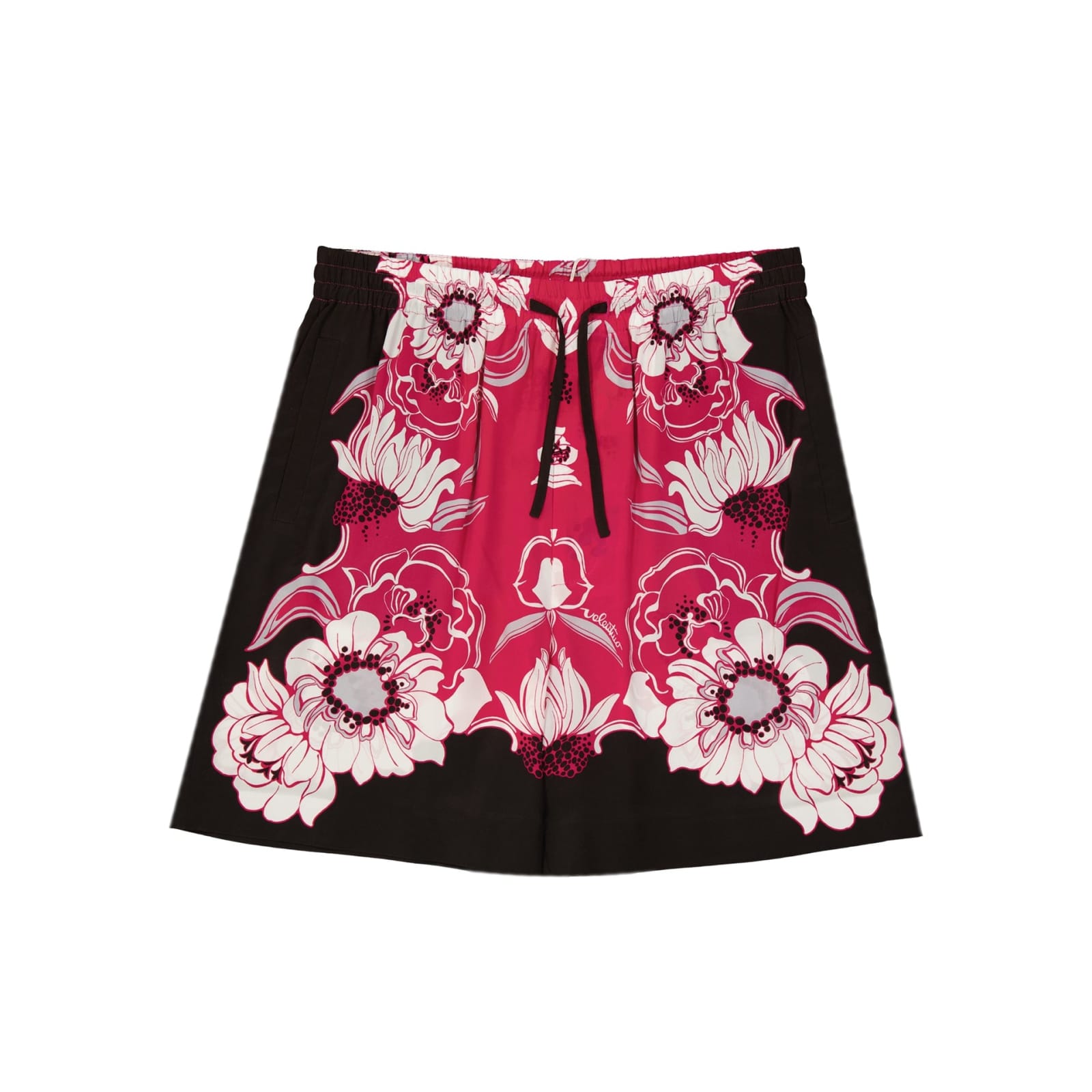 Shop Valentino Silk Shorts In Pink