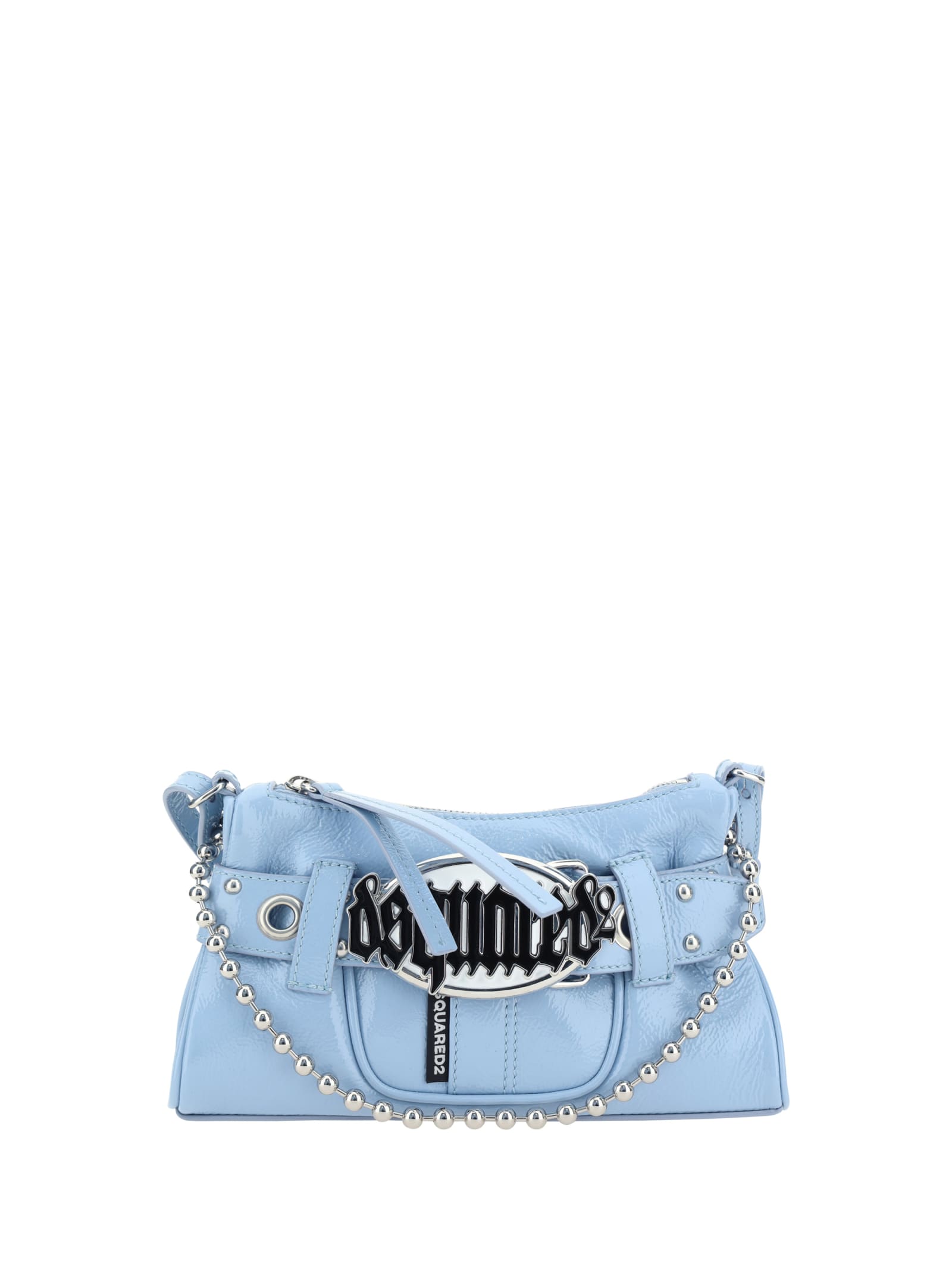 Dsquared2 Gothic Belt Shoulder Bag In Azzurro