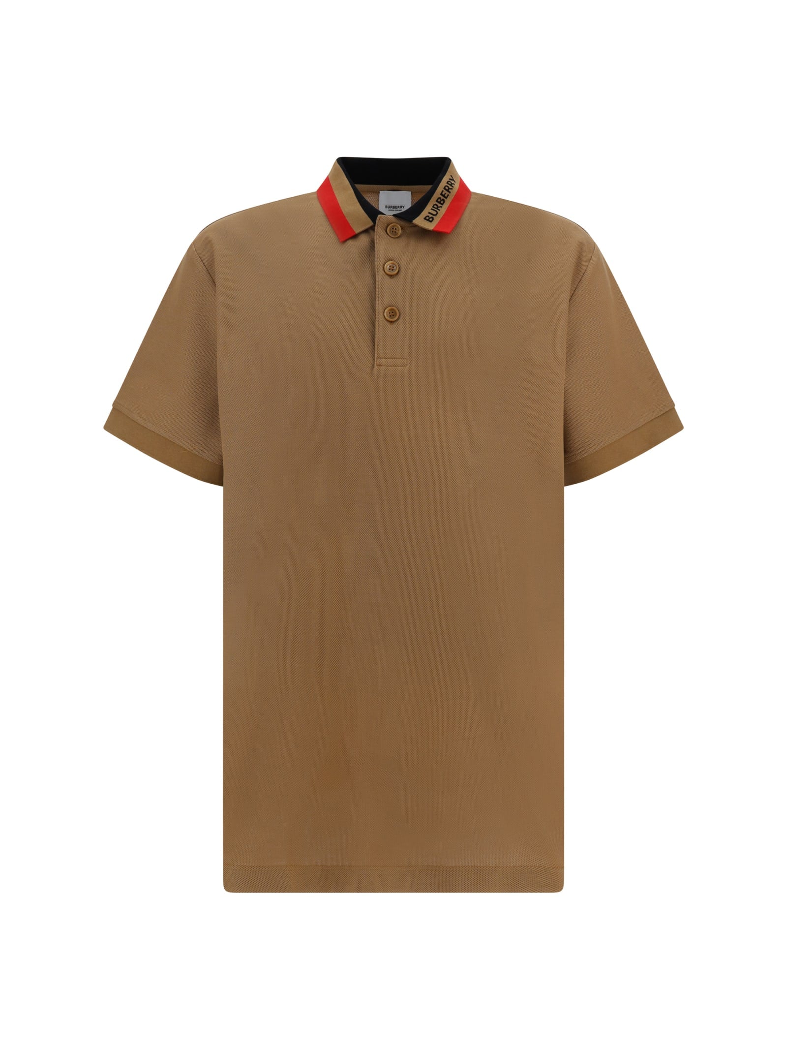 Shop Burberry Edney Polo Shirt In Brown
