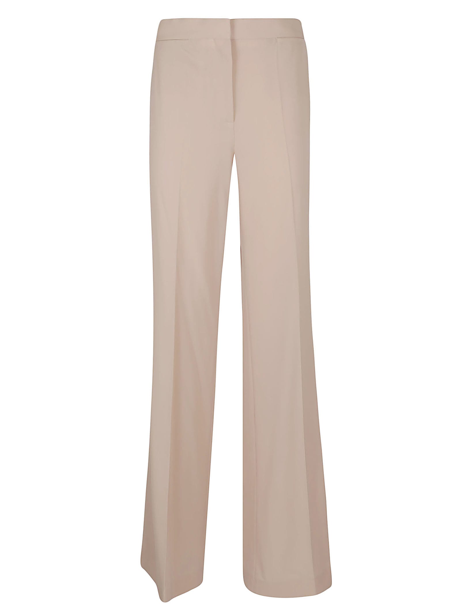 Shop Stella Mccartney High Waist Flared Trousers In Oat