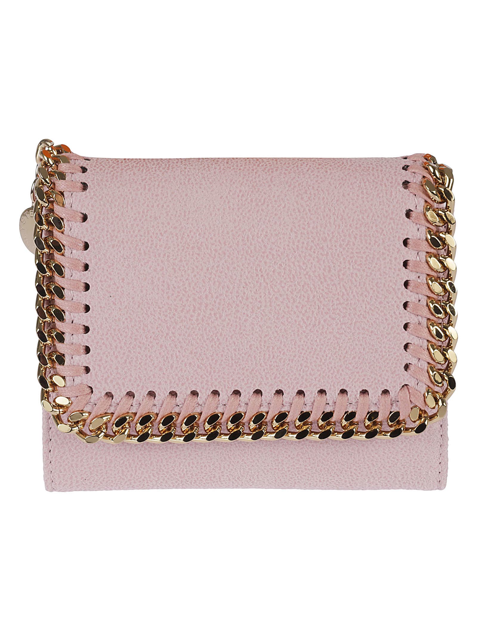 Shop Stella Mccartney Small Flap Wallet In Pink & Purple