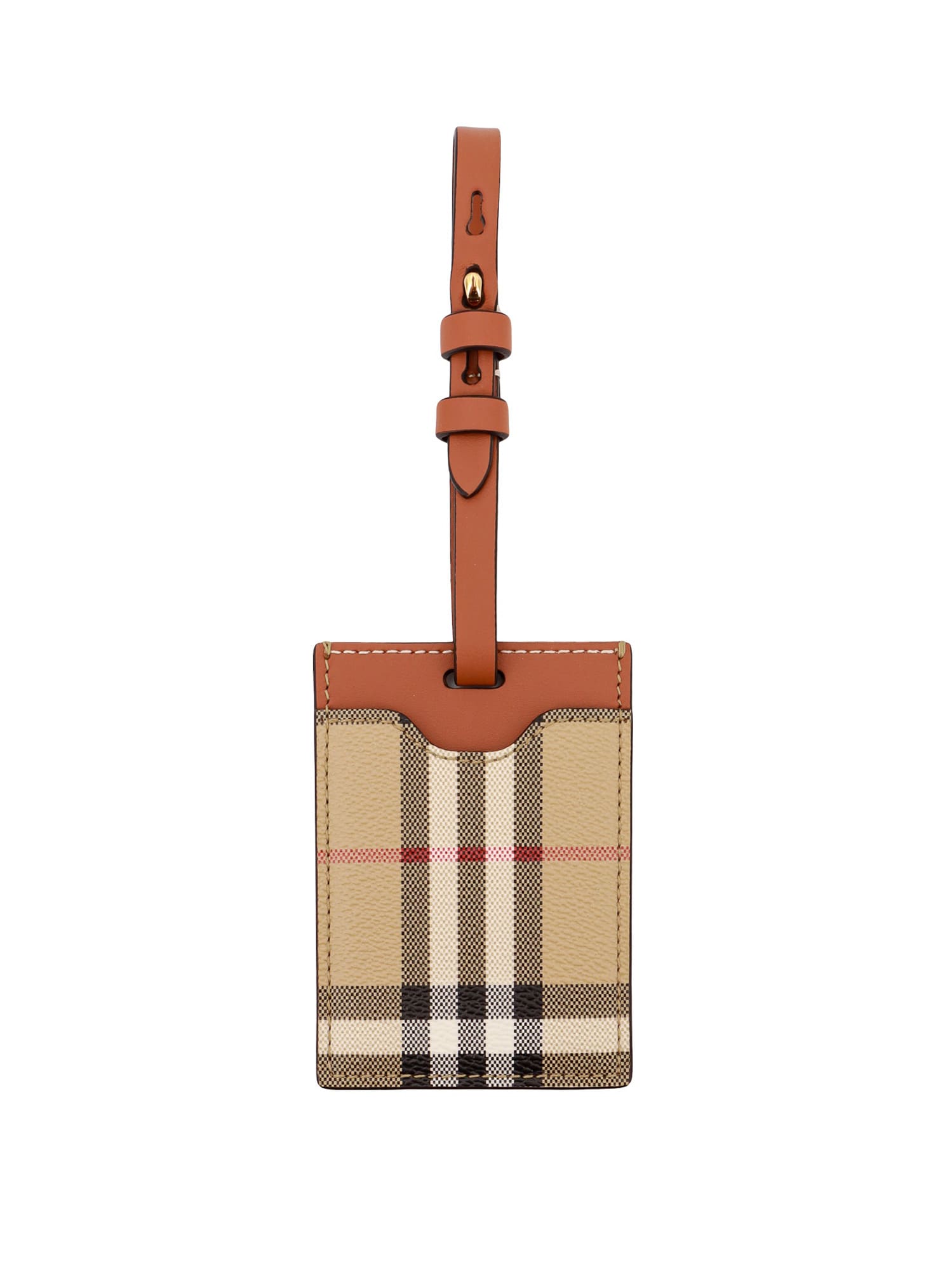 Shop Burberry Luggage Tag In Beige