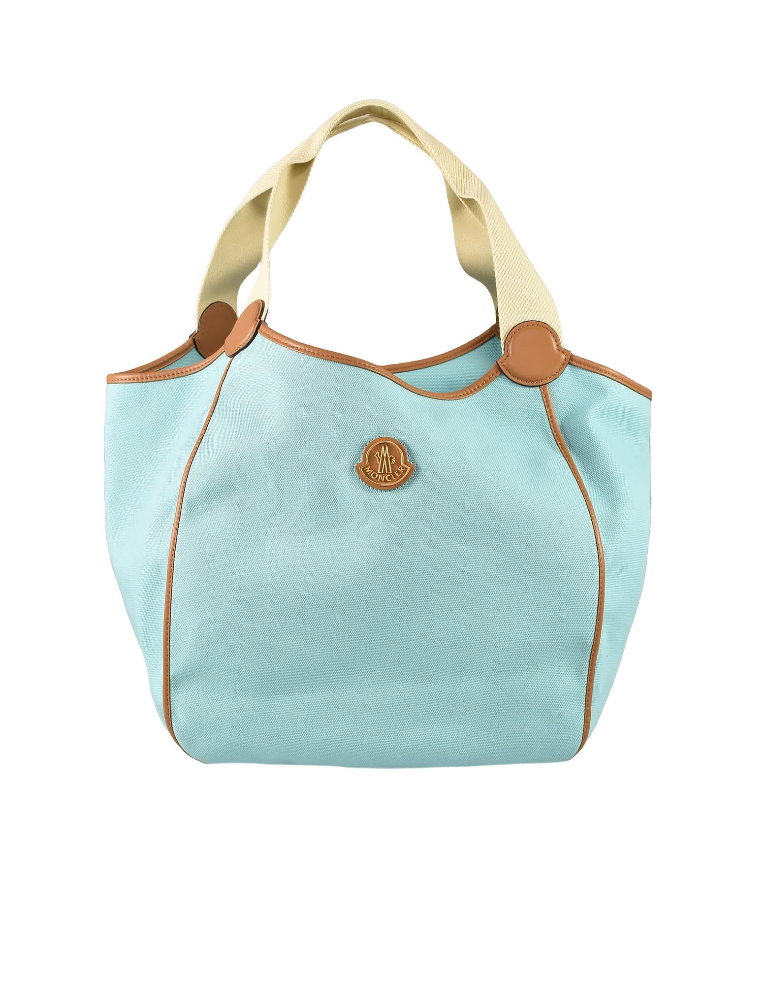 Shop Moncler Womens Aqua Handbag