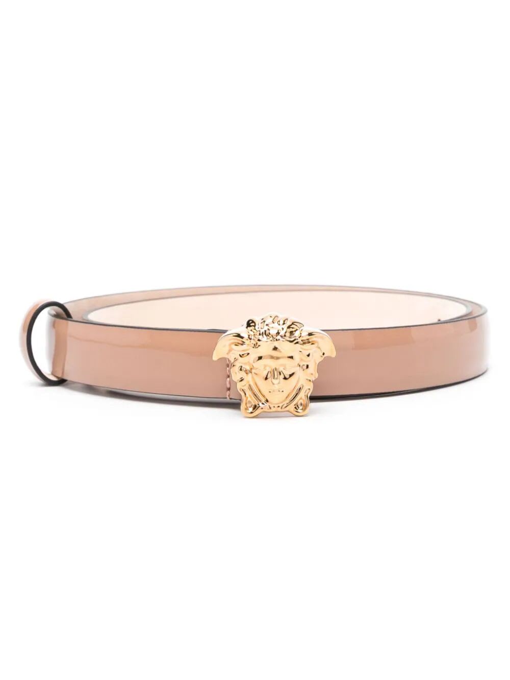 Shop Versace Belt H.20 Cm In V Blush  Gold