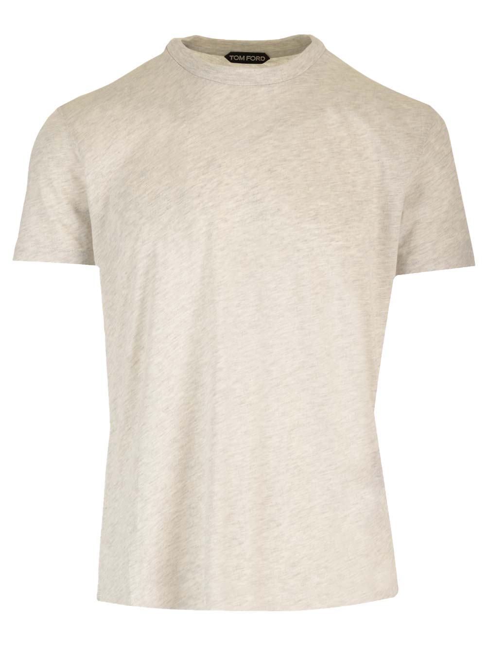 Shop Tom Ford Melange Jersey T-shirt In Grey