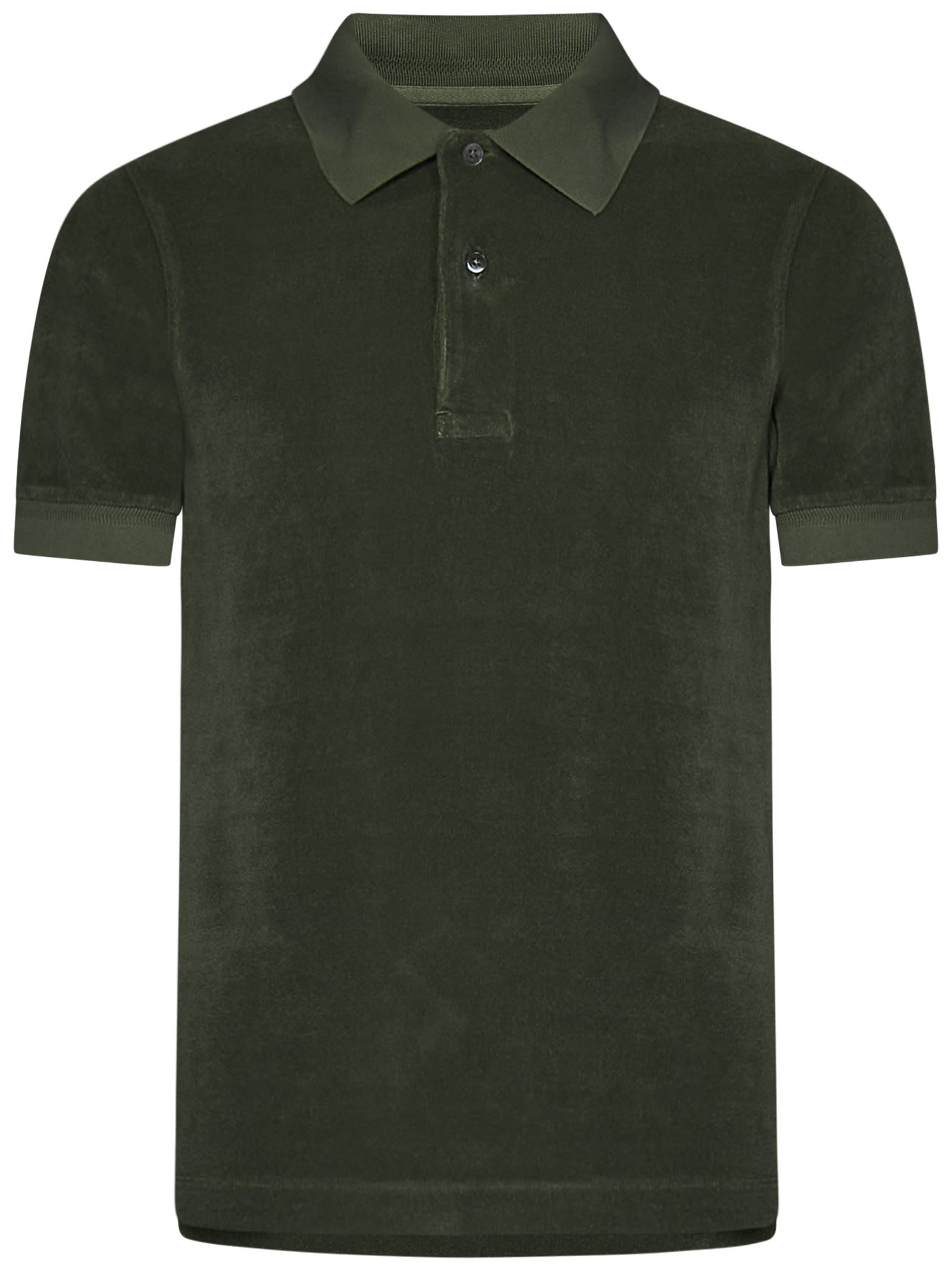 Shop Tom Ford Polo Shirt In Green