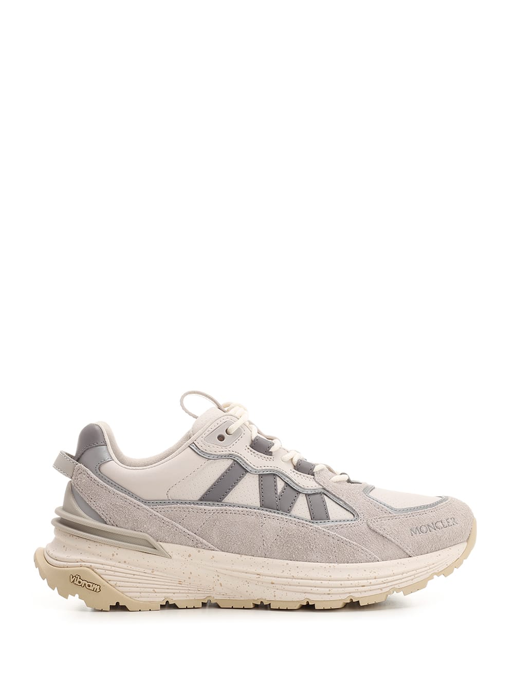 Shop Moncler Lite Runner Sneakers In Grey