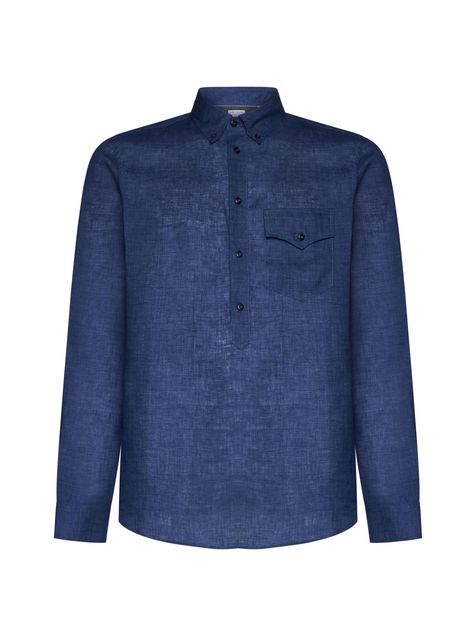 Shop Brunello Cucinelli Shirt In Blu
