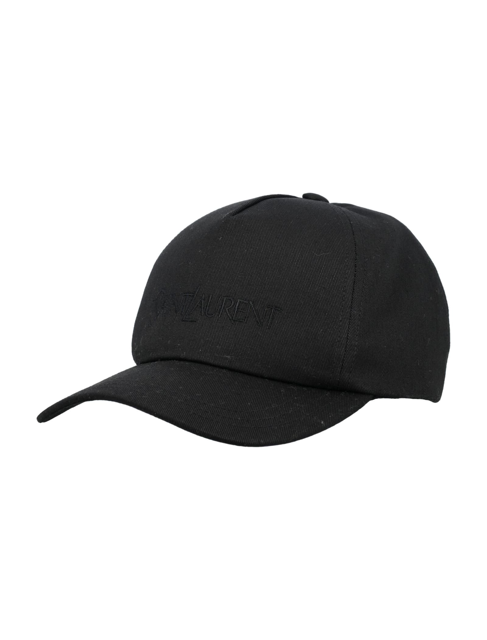 Shop Saint Laurent Cap In Black