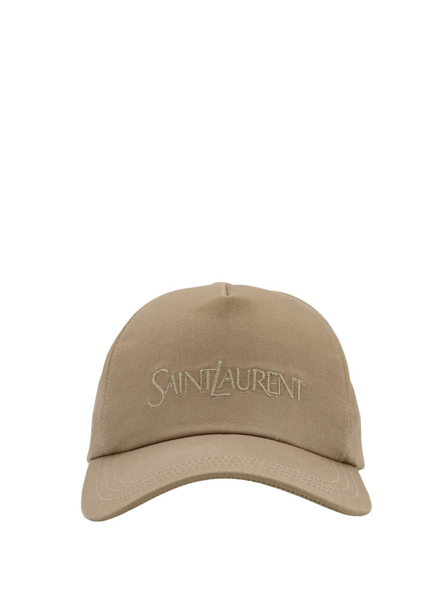 Shop Saint Laurent Hat In Beige