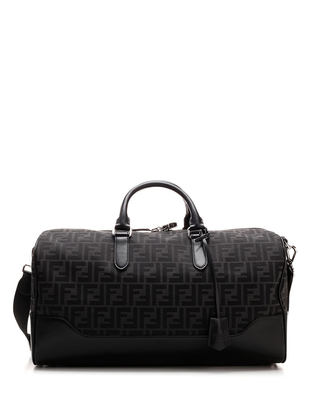 Shop Fendi Travel Bag With All-over Ff Monogram In Black