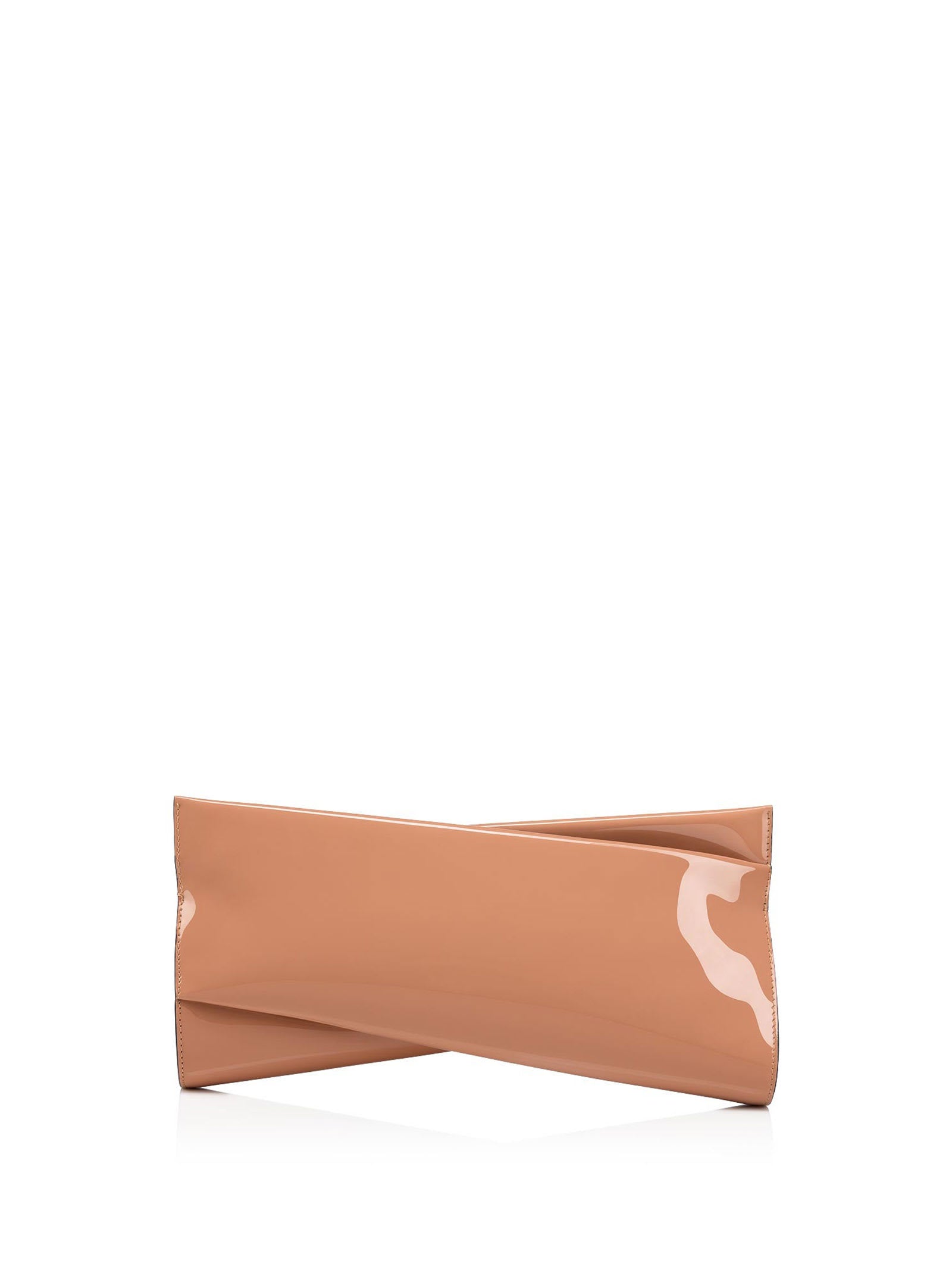 Shop Christian Louboutin Clutch In Nude