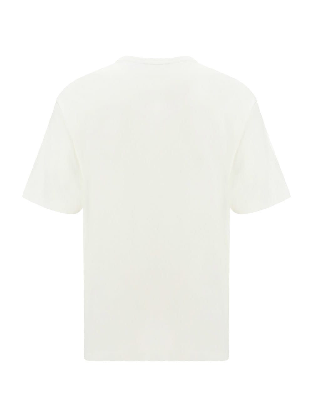 Shop Acne Studios Logo Patch Crewneck T-shirt In Optic White