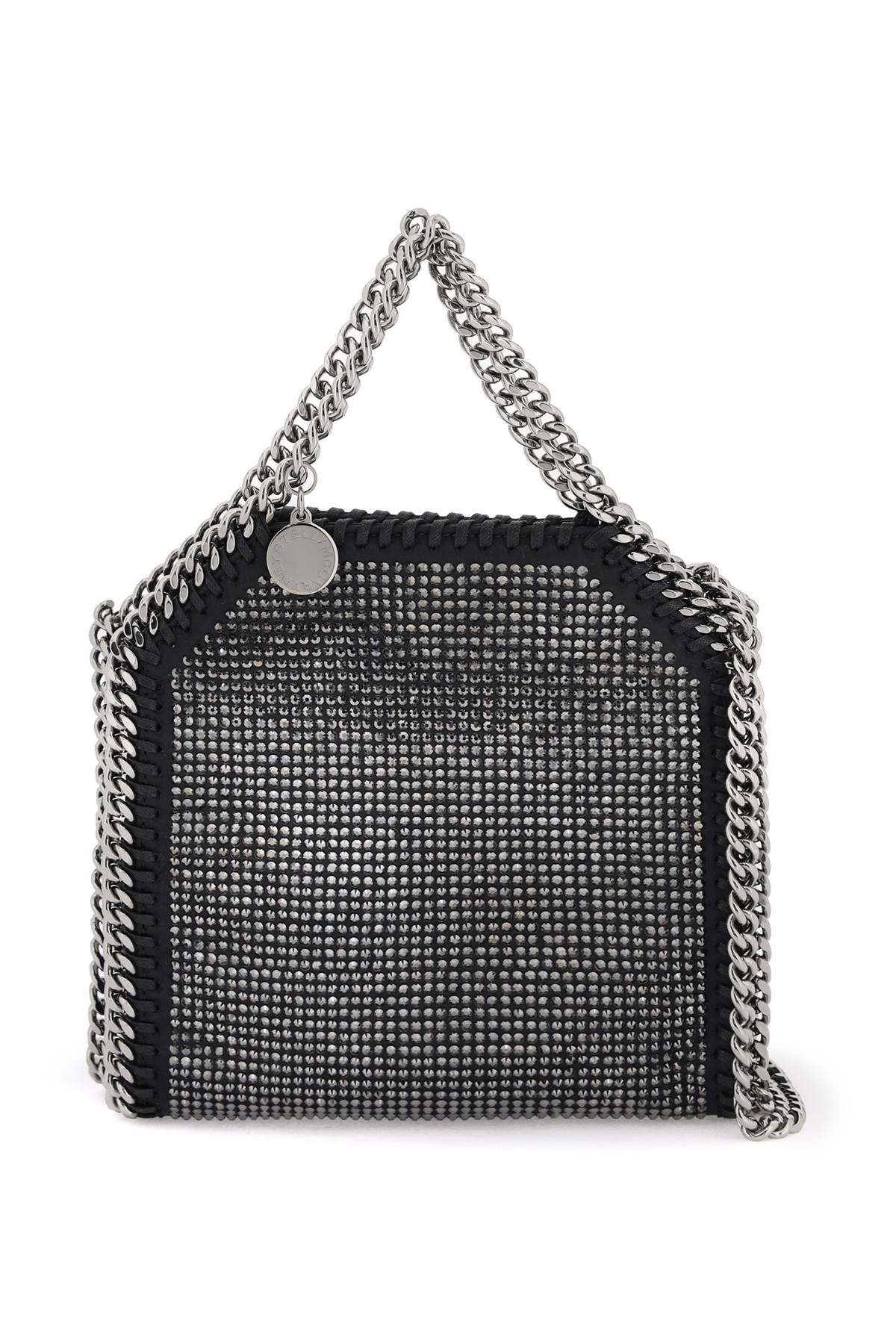 Shop Stella Mccartney Falabella Tote Bag In Black Hematite (black)