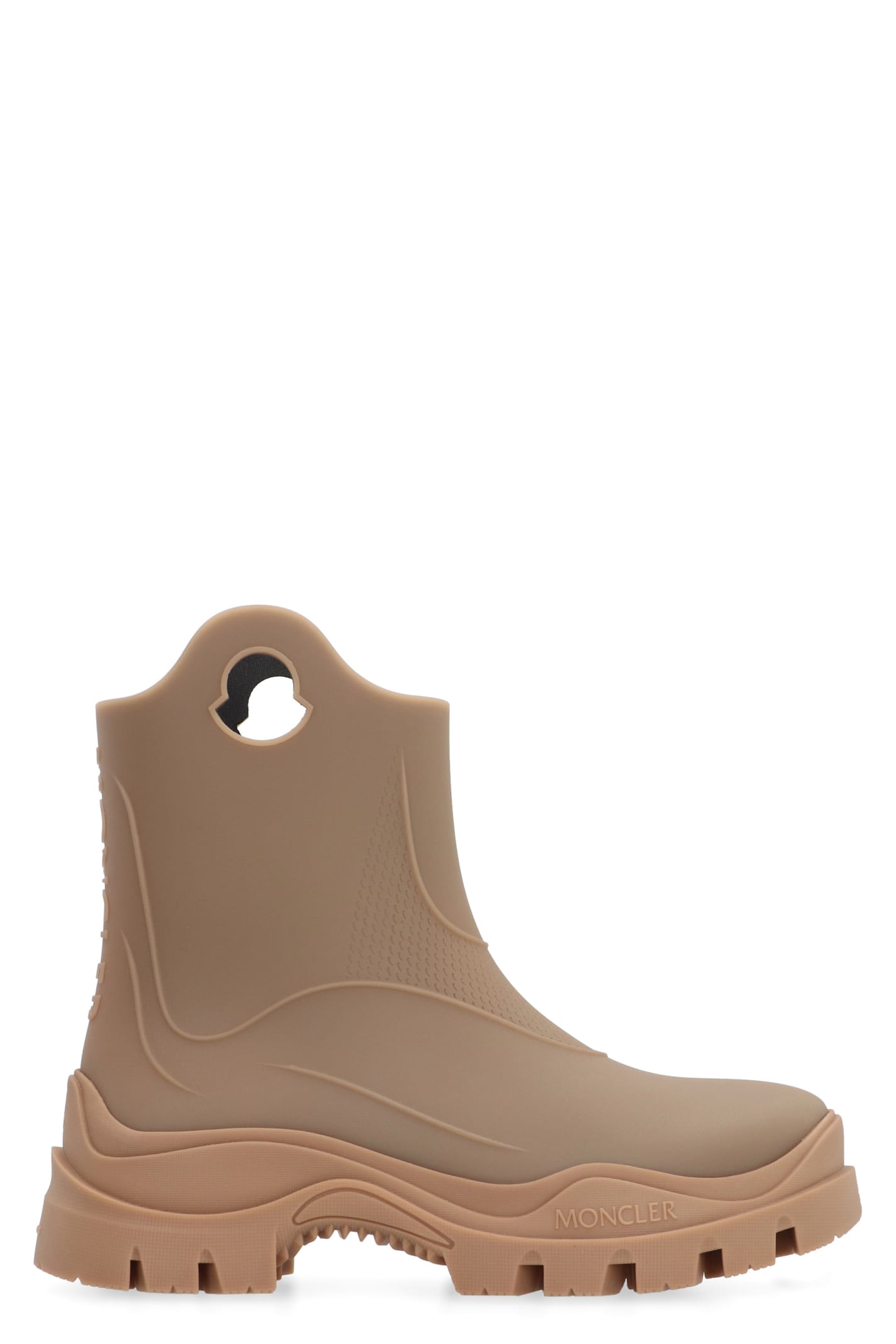 Shop Moncler Misty Rubber Boots In Brown