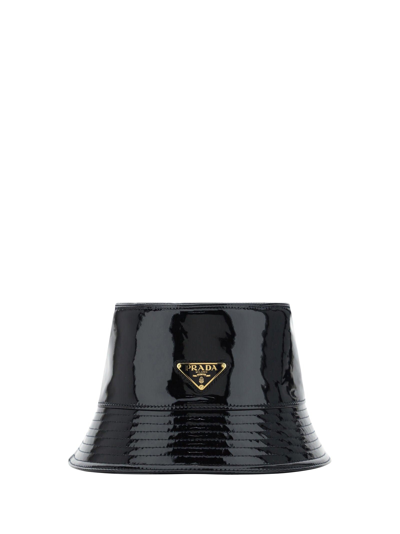 Shop Prada Bucket Hat In Nero