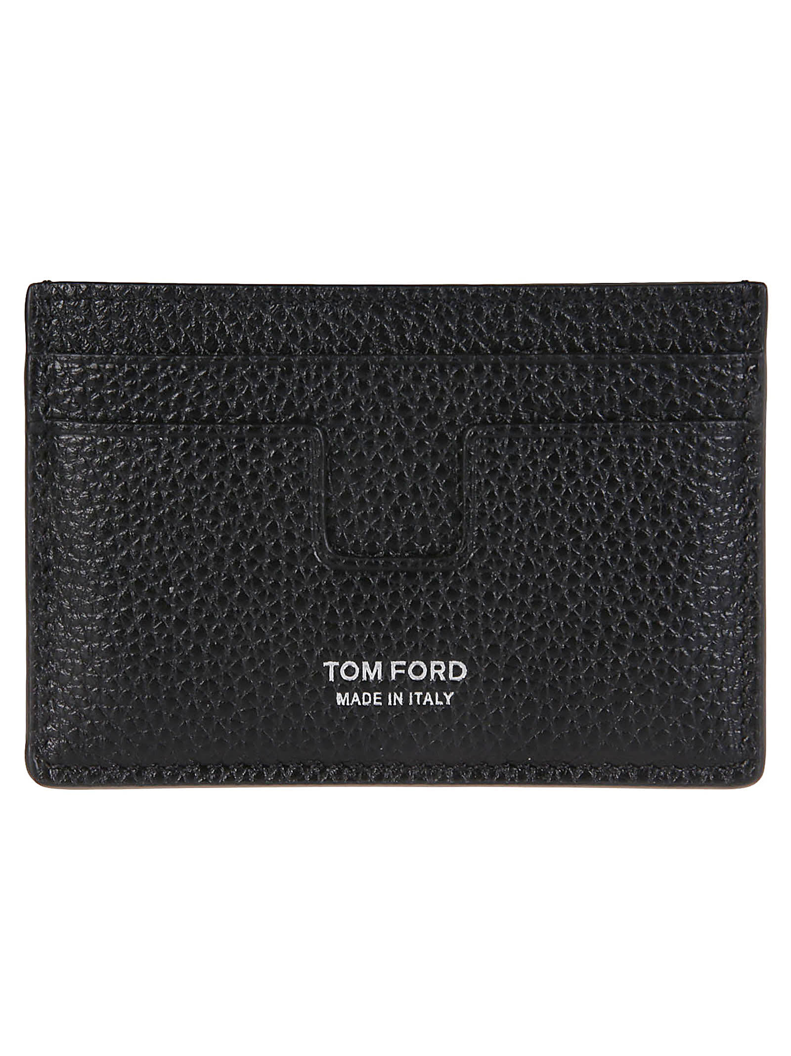 Shop Tom Ford Logo Printed Classic Credit Card Holder In Black