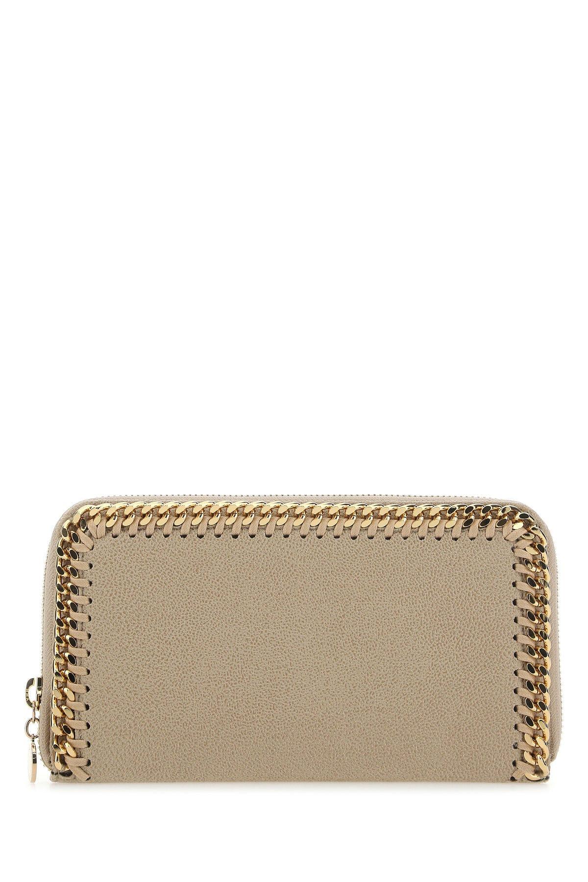 Shop Stella Mccartney Cappuccino Shaggy Deer Falabella Wallet In Default Title