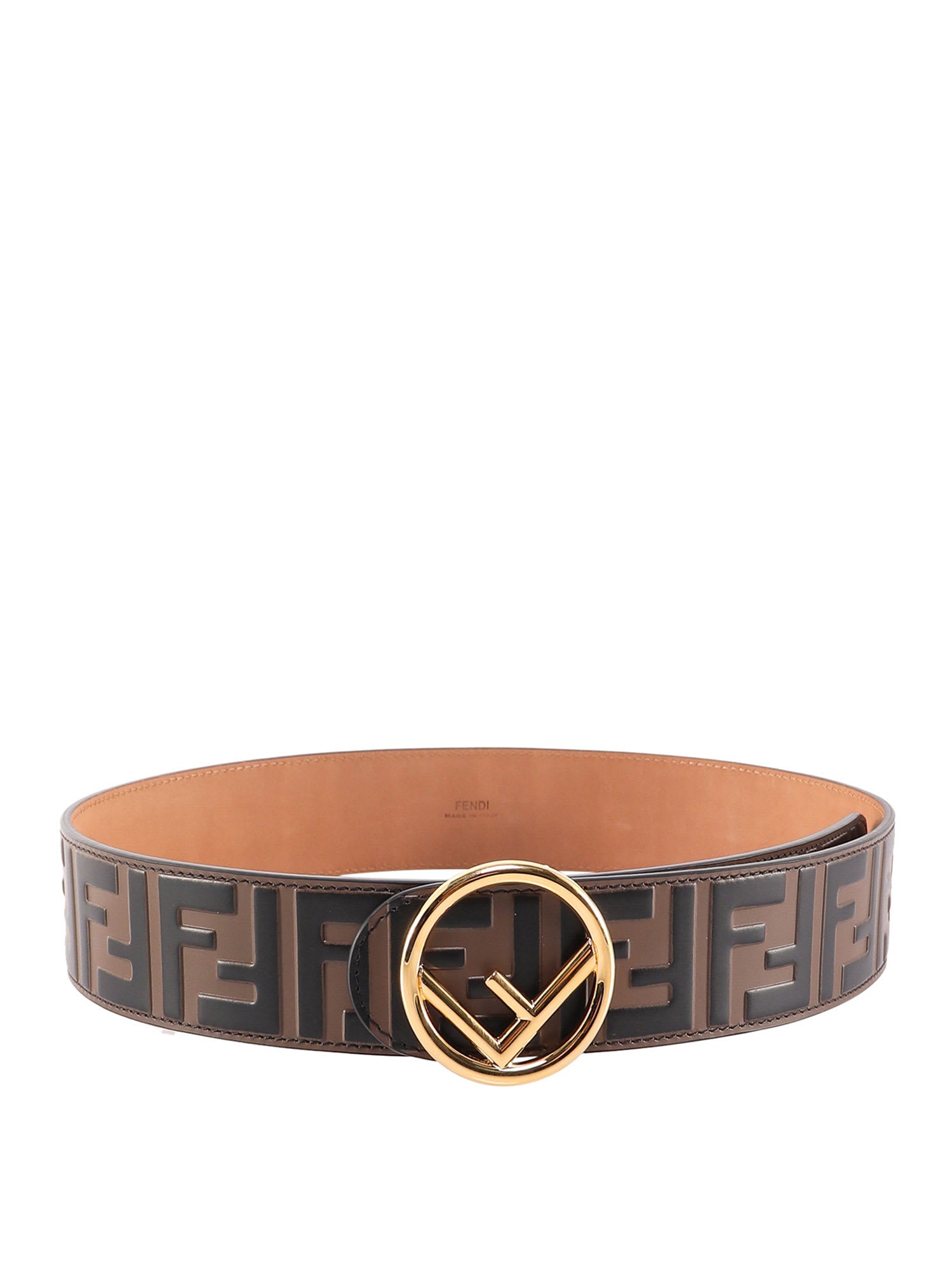 Shop Fendi F Is  Belt In Brown