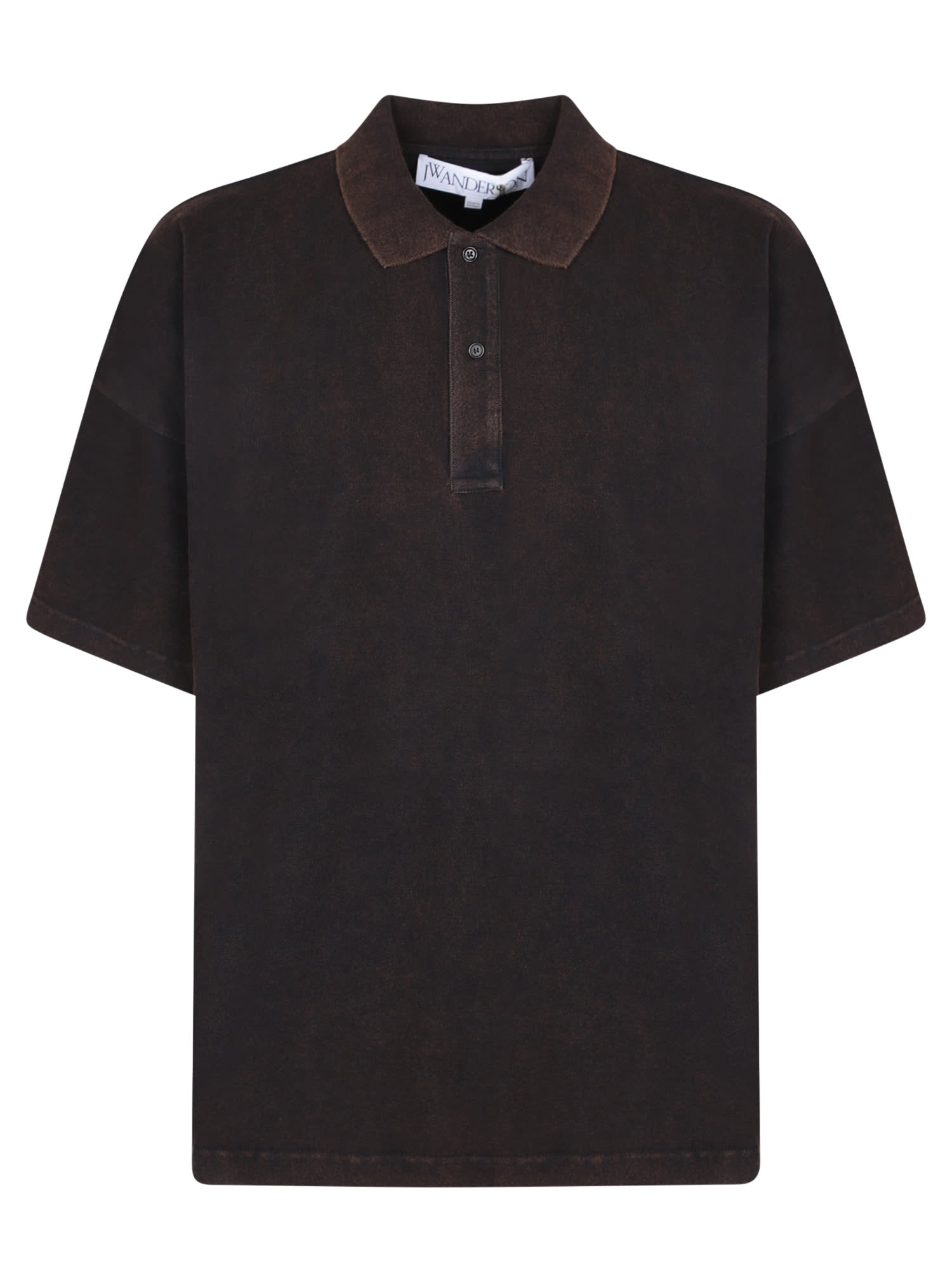 Shop Jw Anderson J.w. Anderson Anchor Brown Polo Shirt