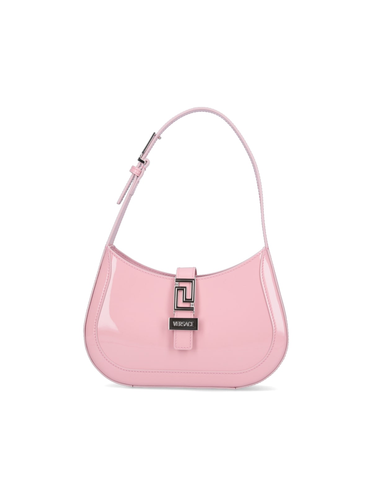 Shop Versace Shoulder Bag In Pink