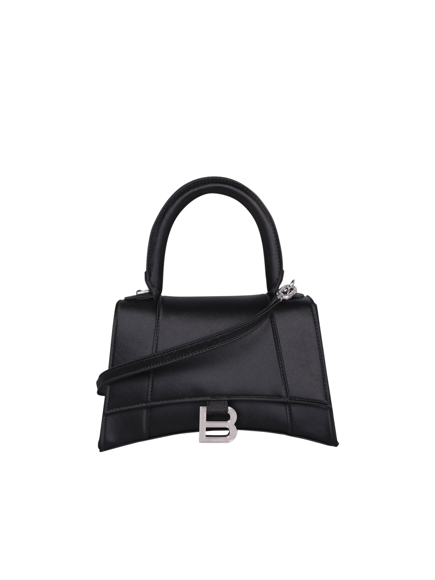 Shop Balenciaga Hourglass Small Black Bag