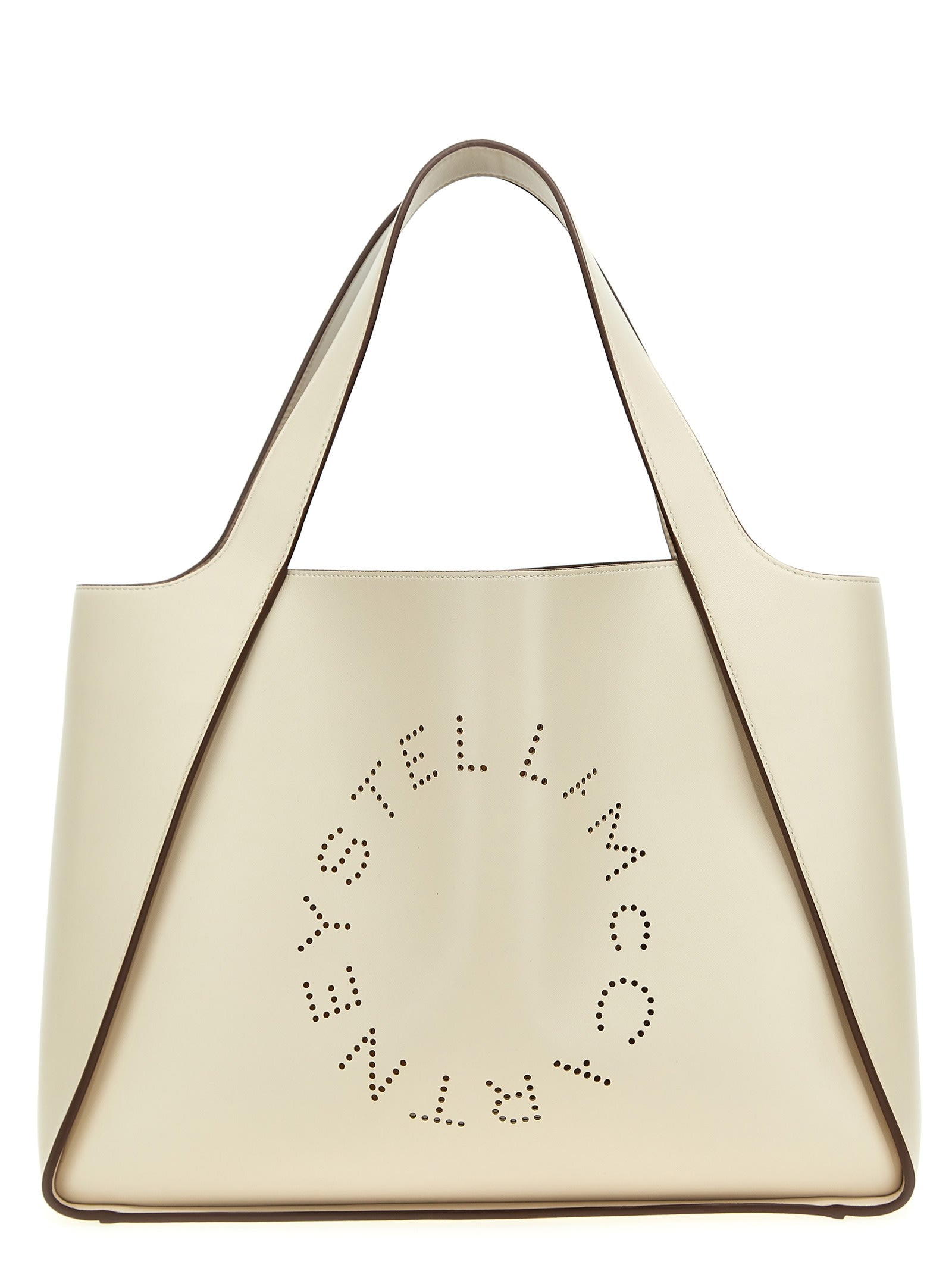 Shop Stella Mccartney Stella Logo Tote In Pure White