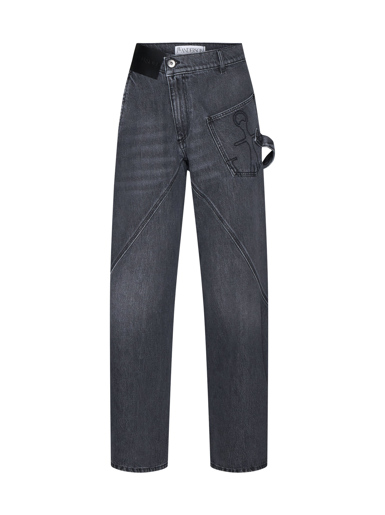 Shop Jw Anderson J.w. Anderson Jeans In Grey